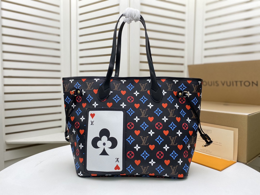 LOUIS VUITTON　ルイヴィトン トートバッグ　ネヴァーフル MM ブロン ゲームオンモノグラム　ハンドバッグ　2色