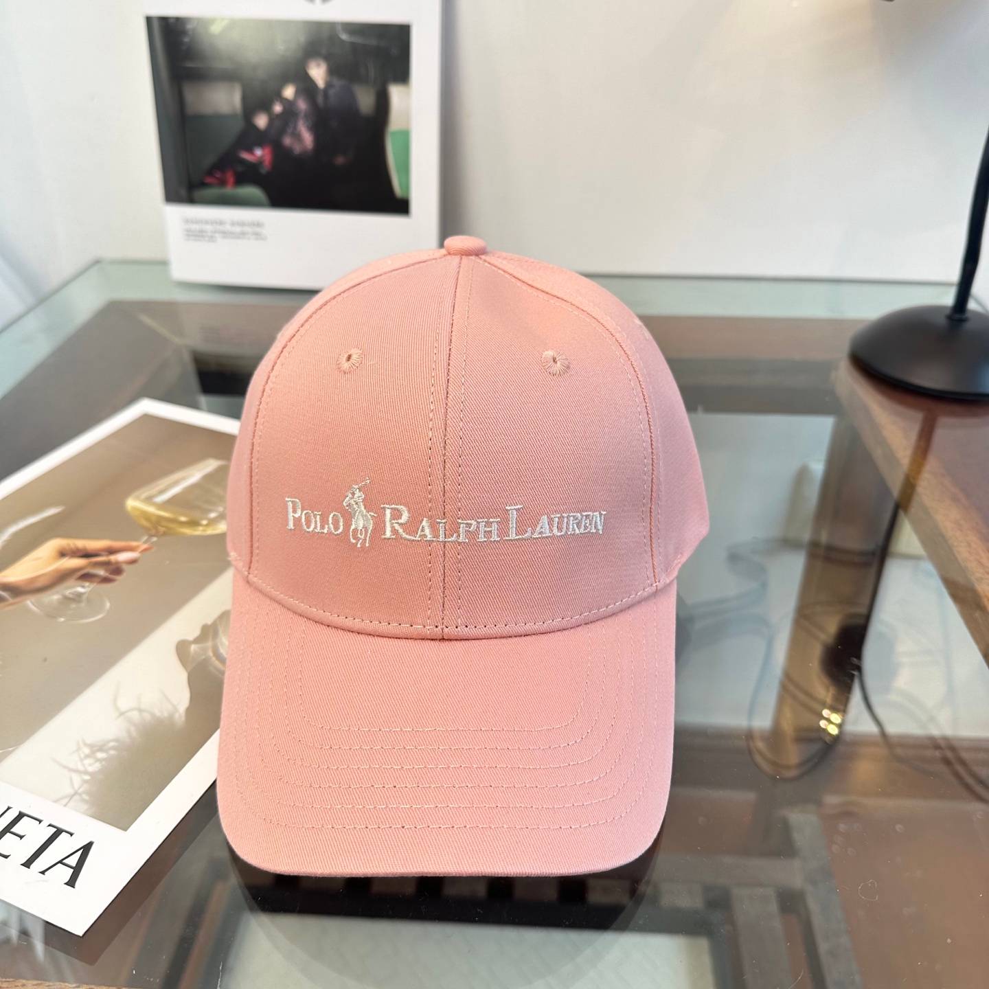POLO RALPH LAUREN ポロラルフローレン キャップ ポロバッファロー ロゴ バイカラー 6パネル ビッグスリーブ ブラック ホワイト ピンク グリ - 画像 10