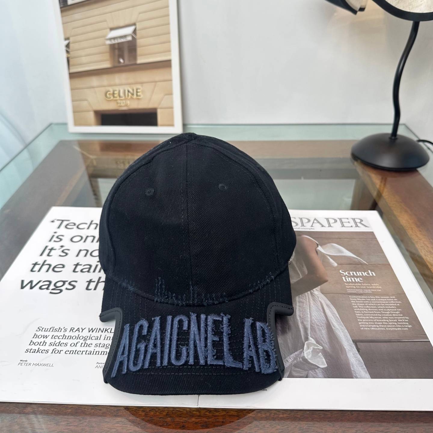 BALENCIAGA バレンシアガ キャップ ベースボールキャップ ロゴ刺繍 ワッペン ローキャップ ウォッシュド ストリート メンズ レディース ユニセックス - 画像 2
