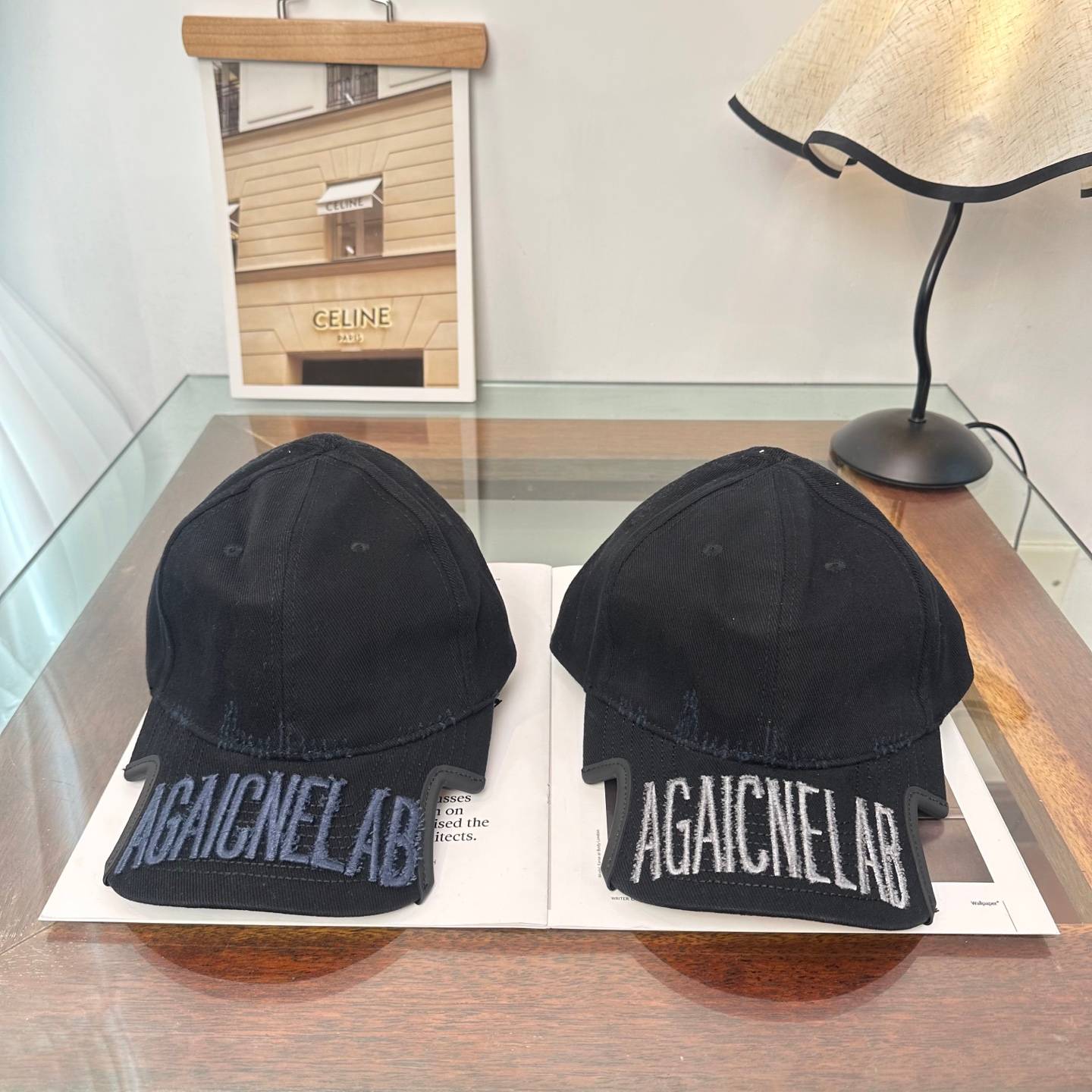 BALENCIAGA バレンシアガ キャップ ベースボールキャップ ロゴ刺繍 デニム ローキャップ ストリート 古着風 ブラック ホワイト ネイビー