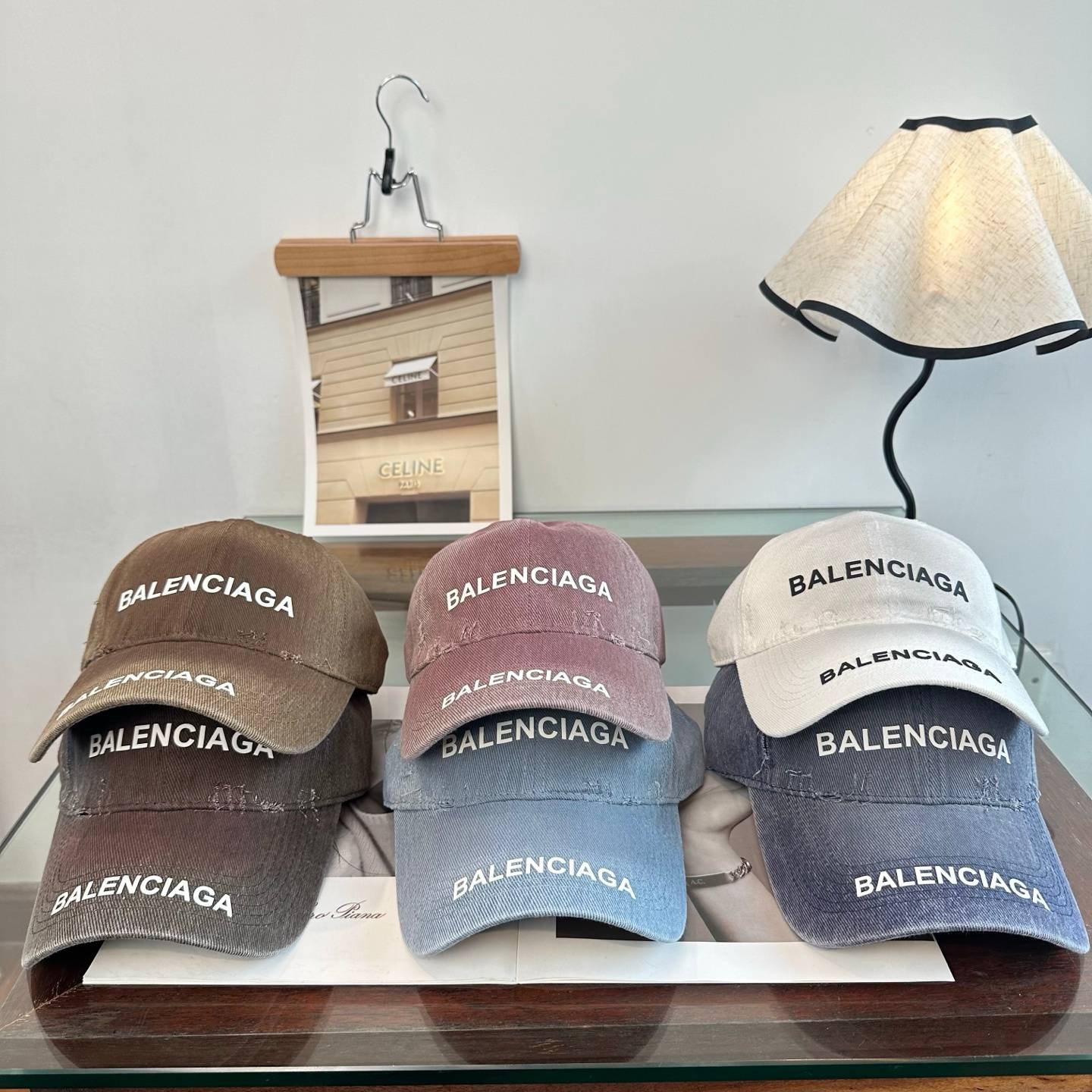 BALENCIAGA バレンシアガ キャップ ベースボールキャップ ロゴ刺繍 ローキャップ コットン ウォッシュド ストリート ユニセックス - 画像 4