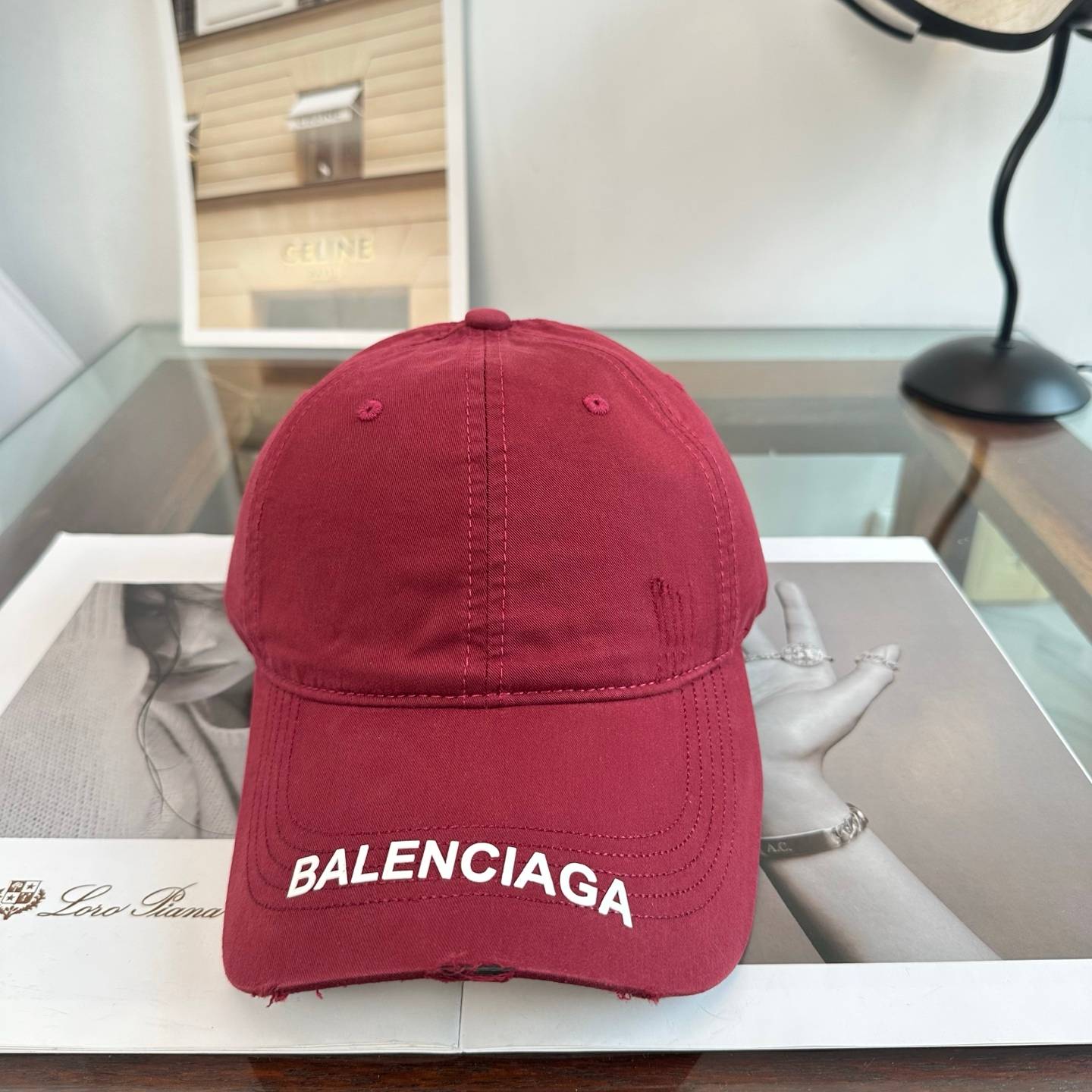 BALENCIAGA バレンシアガ キャップ ロゴ刺繍 ローキャップ コットン ウォッシュド ストリート メンズ レディース ユニセックス