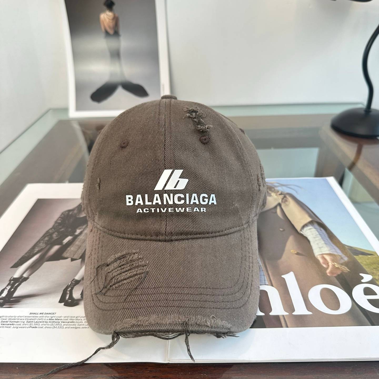 BALENCIAGA バレンシアガ キャップ ベースボールキャップ ロゴ刺繍 デニム ローファイ サイズ調整可能 メンズ レディース - 画像 2