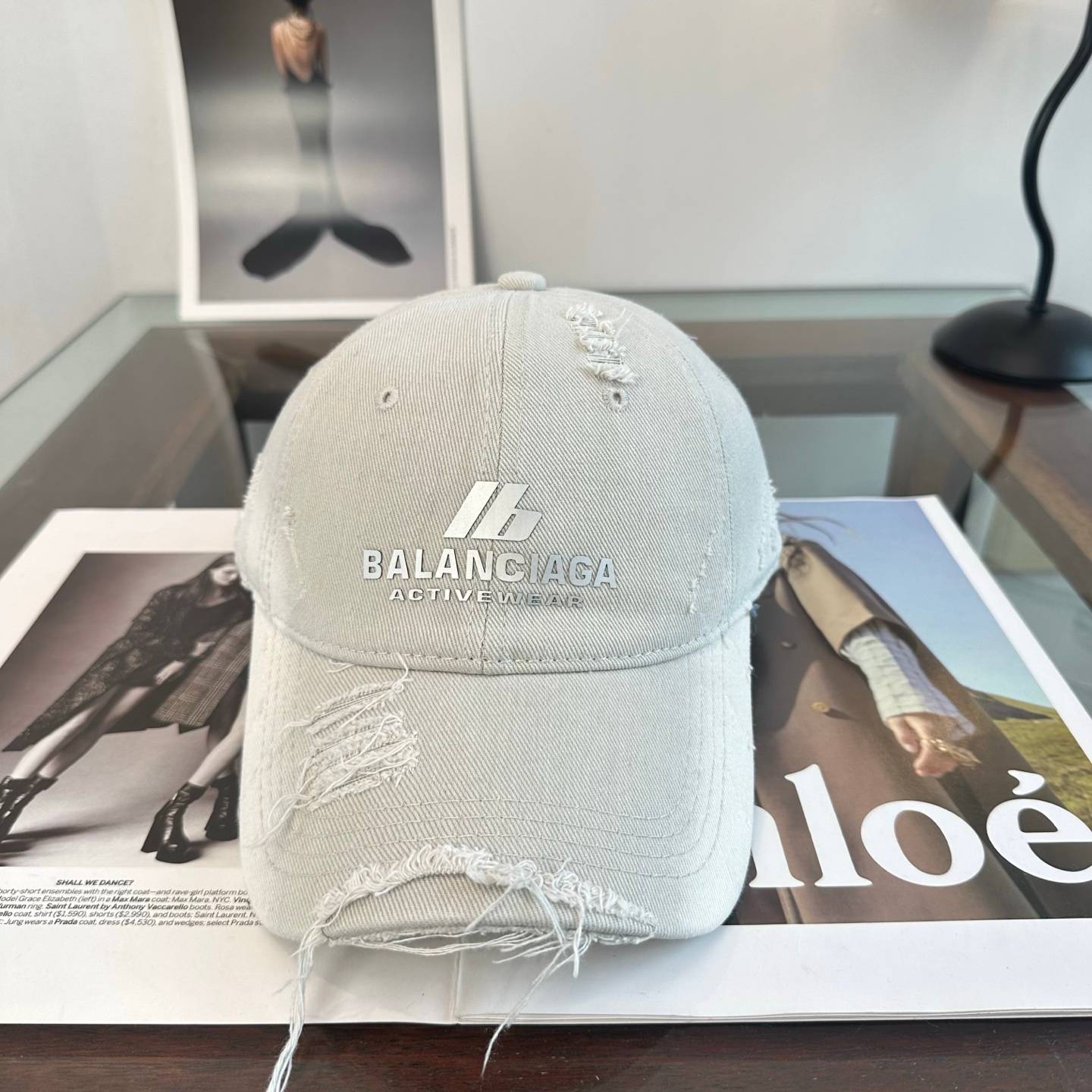 BALENCIAGA バレンシアガ キャップ ベースボールキャップ ロゴ刺繍 デニム ローファイ サイズ調整可能 メンズ レディース - 画像 3