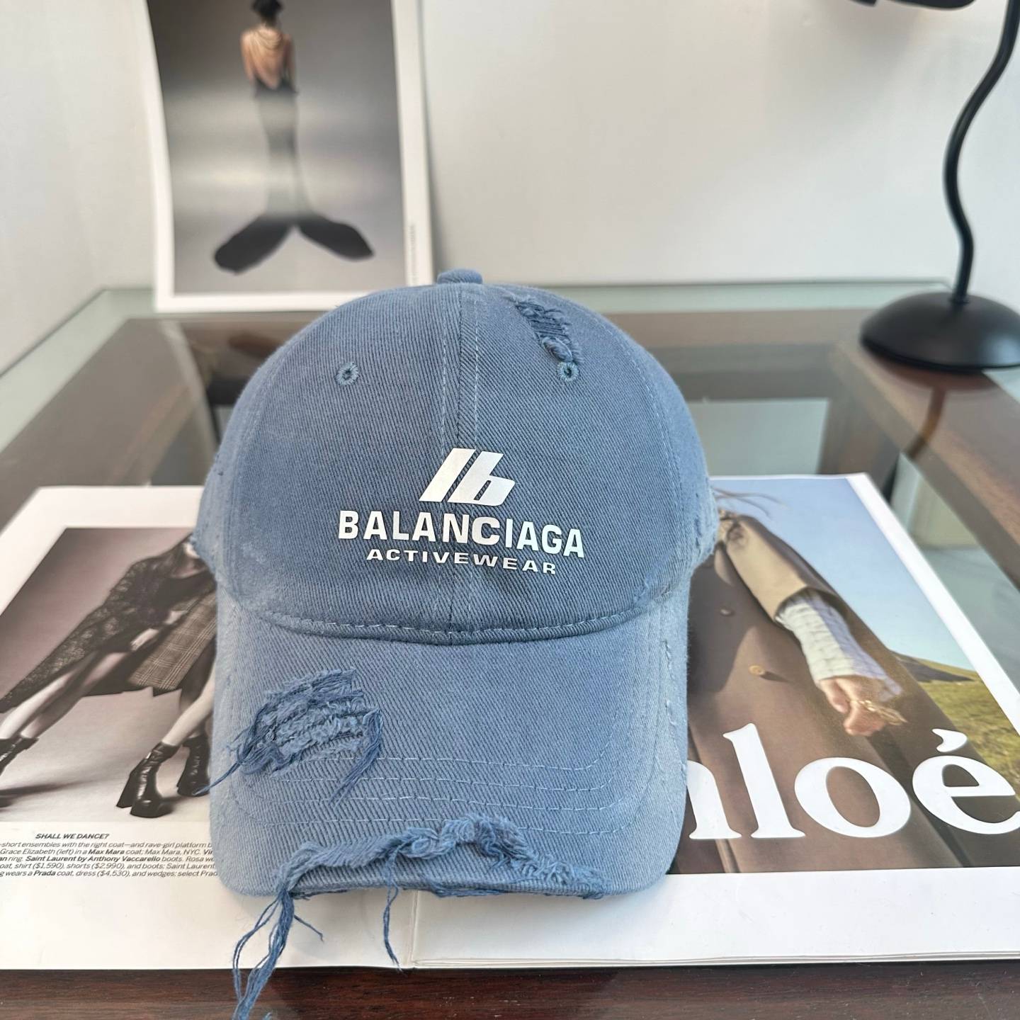 BALENCIAGA バレンシアガ キャップ ベースボールキャップ ロゴ刺繍 デニム ローファイ サイズ調整可能 メンズ レディース - 画像 5