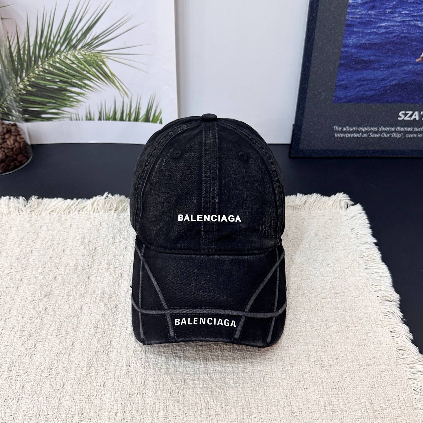 BALENCIAGA バレンシアガ キャップ ロゴ刺繍 ローキャップ コットン ストリート ユニセックス