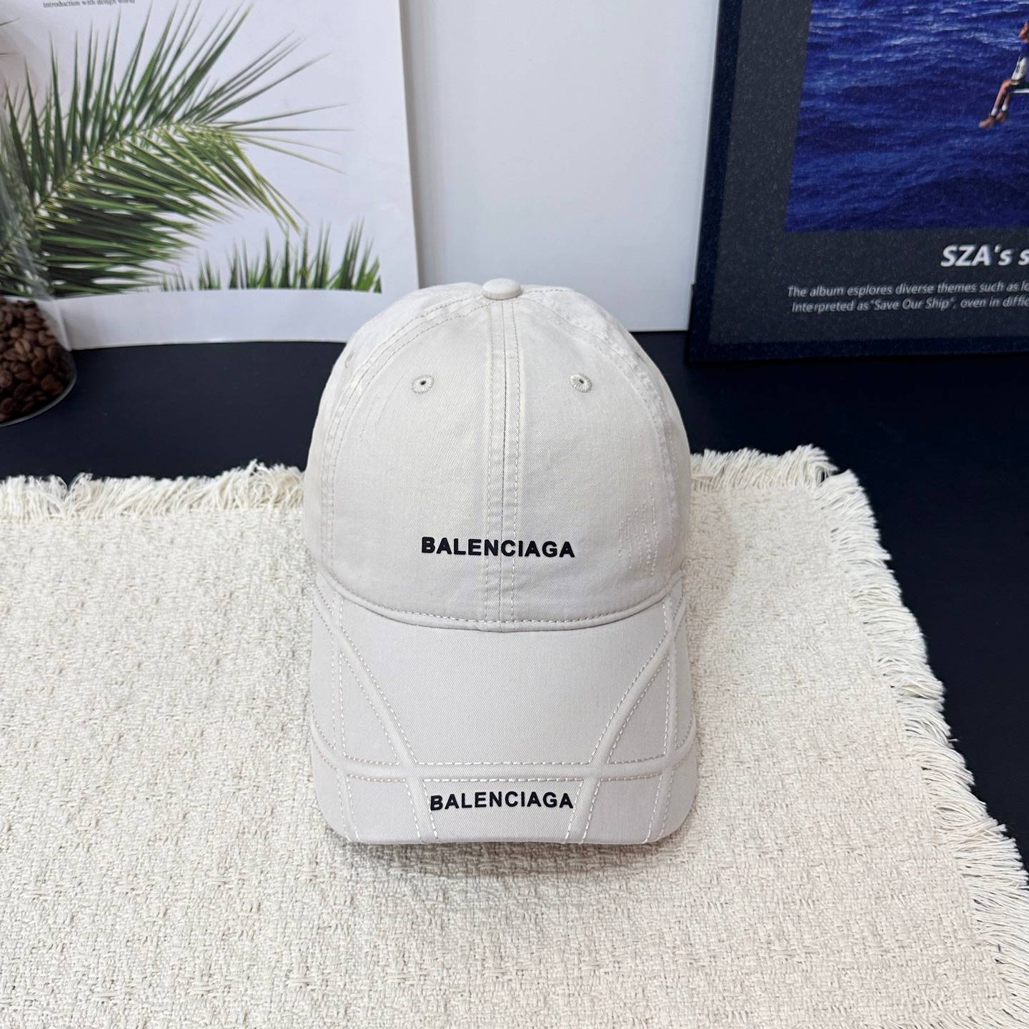 BALENCIAGA バレンシアガ キャップ ロゴ刺繍 ローキャップ コットン ストリート ユニセックス - 画像 2