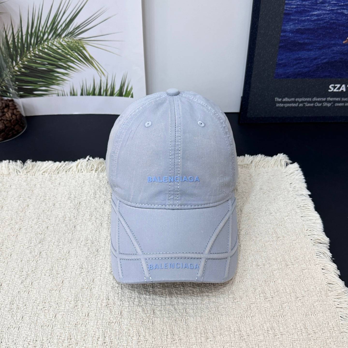 BALENCIAGA バレンシアガ キャップ ロゴ刺繍 ローキャップ コットン ストリート ユニセックス - 画像 5