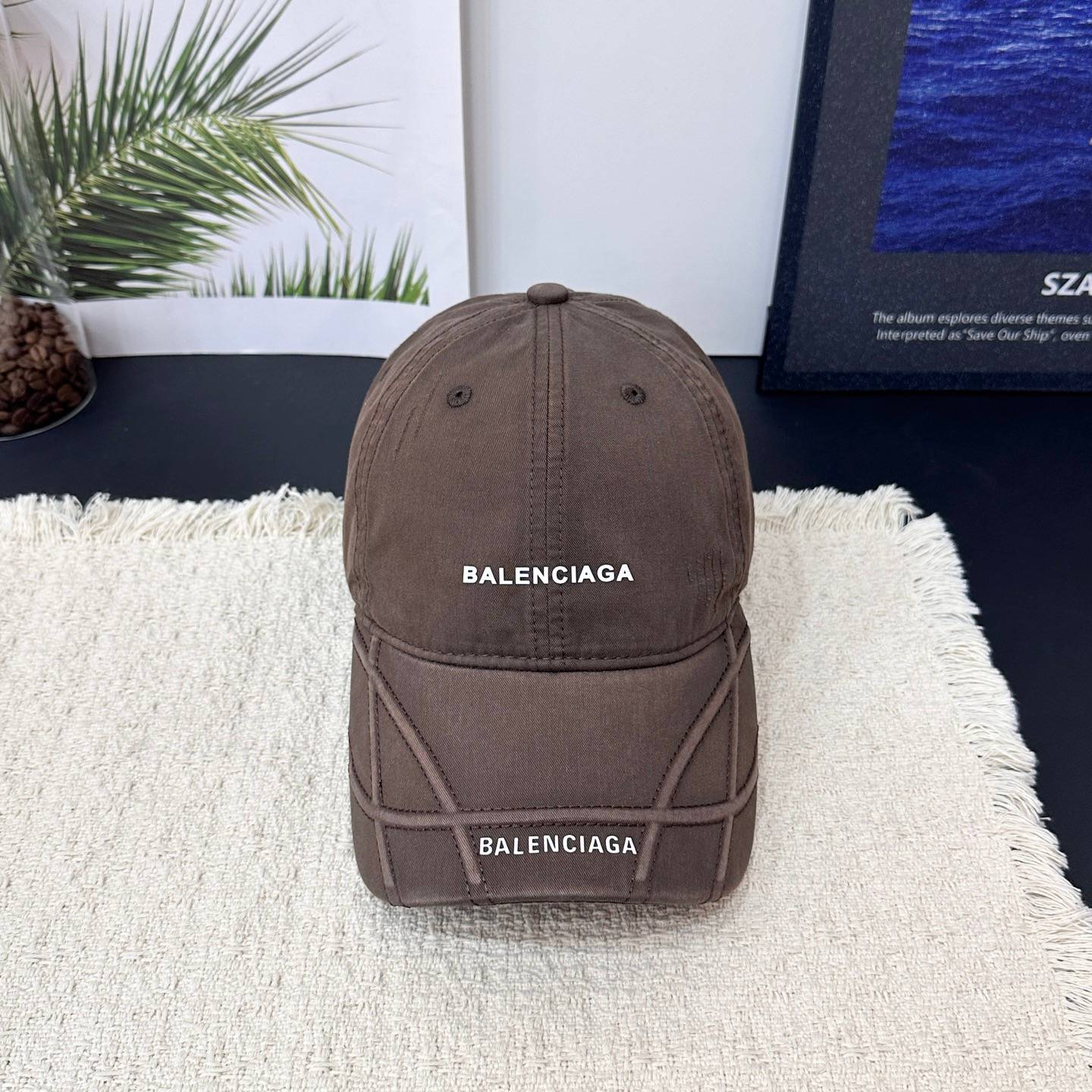 BALENCIAGA バレンシアガ キャップ ロゴ刺繍 ローキャップ コットン ストリート ユニセックス - 画像 6