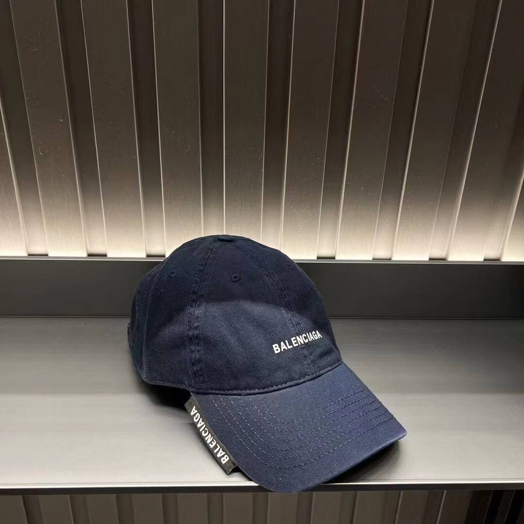 BALENCIAGA バレンシアガ キャップ ロゴ刺繍 ローキャップ コットン ストリート ユニセックス - 画像 2