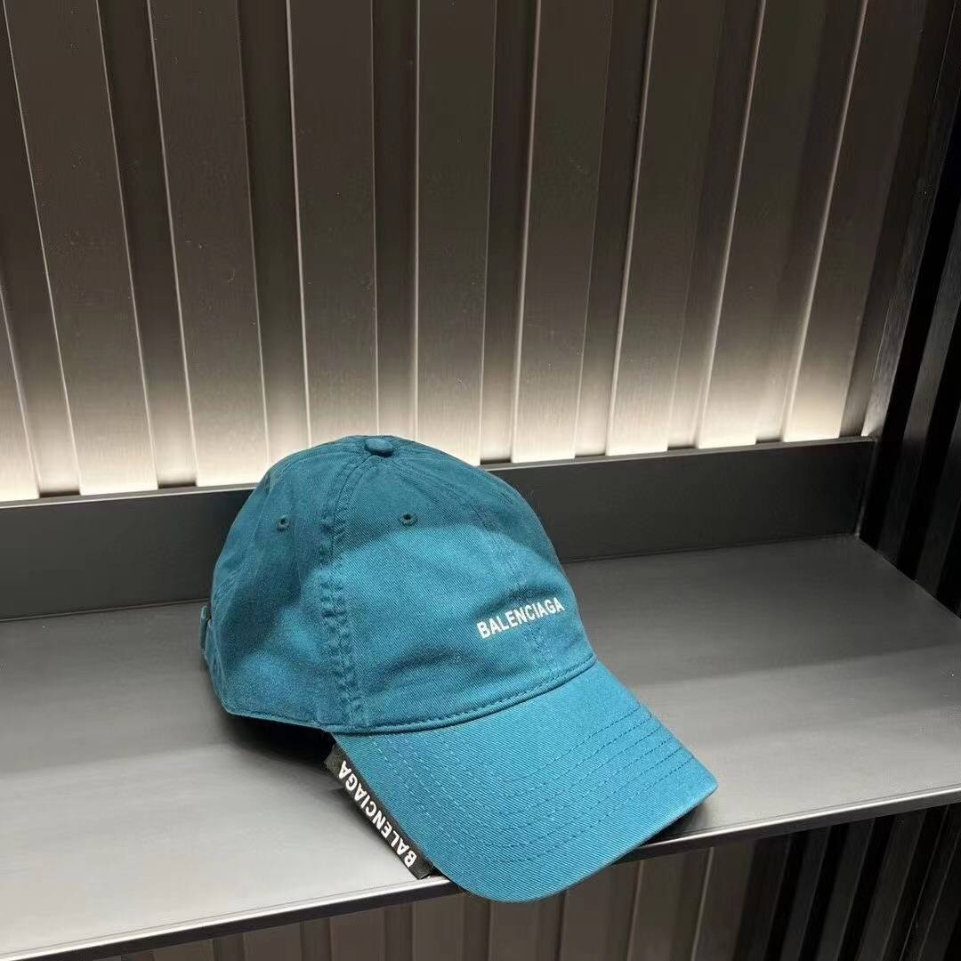 BALENCIAGA バレンシアガ キャップ ロゴ刺繍 ローキャップ コットン ストリート ユニセックス - 画像 4