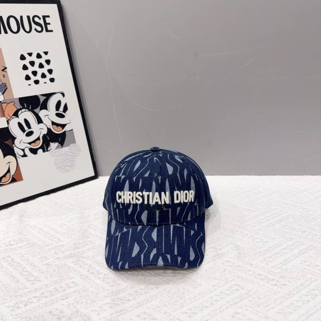 DIOR ディオール キャップ ベースボールキャップ ロゴ刺繍 デニム ポップカルチャー コラボ ブラック ホワイト レッド - 画像 19