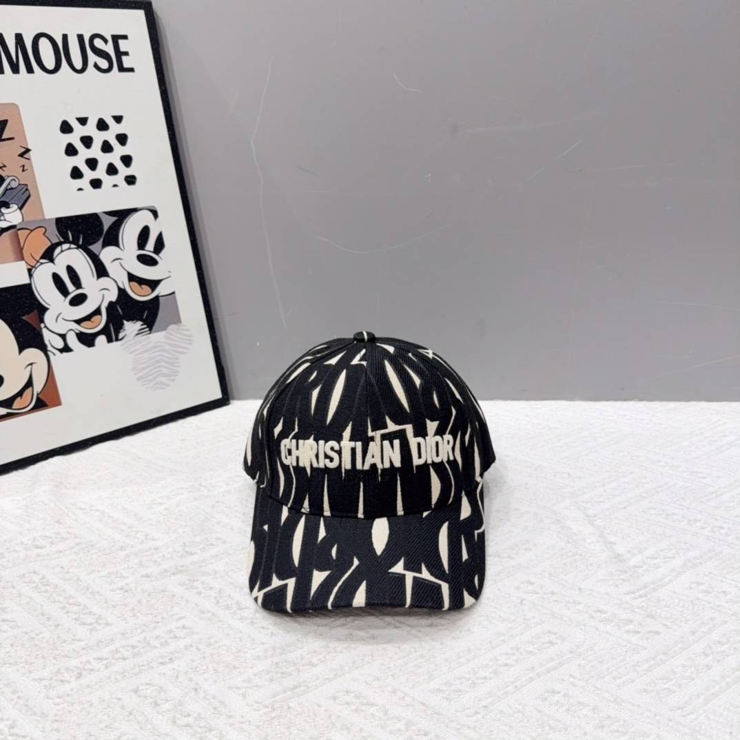 DIOR ディオール キャップ ベースボールキャップ ロゴ刺繍 デニム ポップカルチャー コラボ ブラック ホワイト レッド - 画像 20