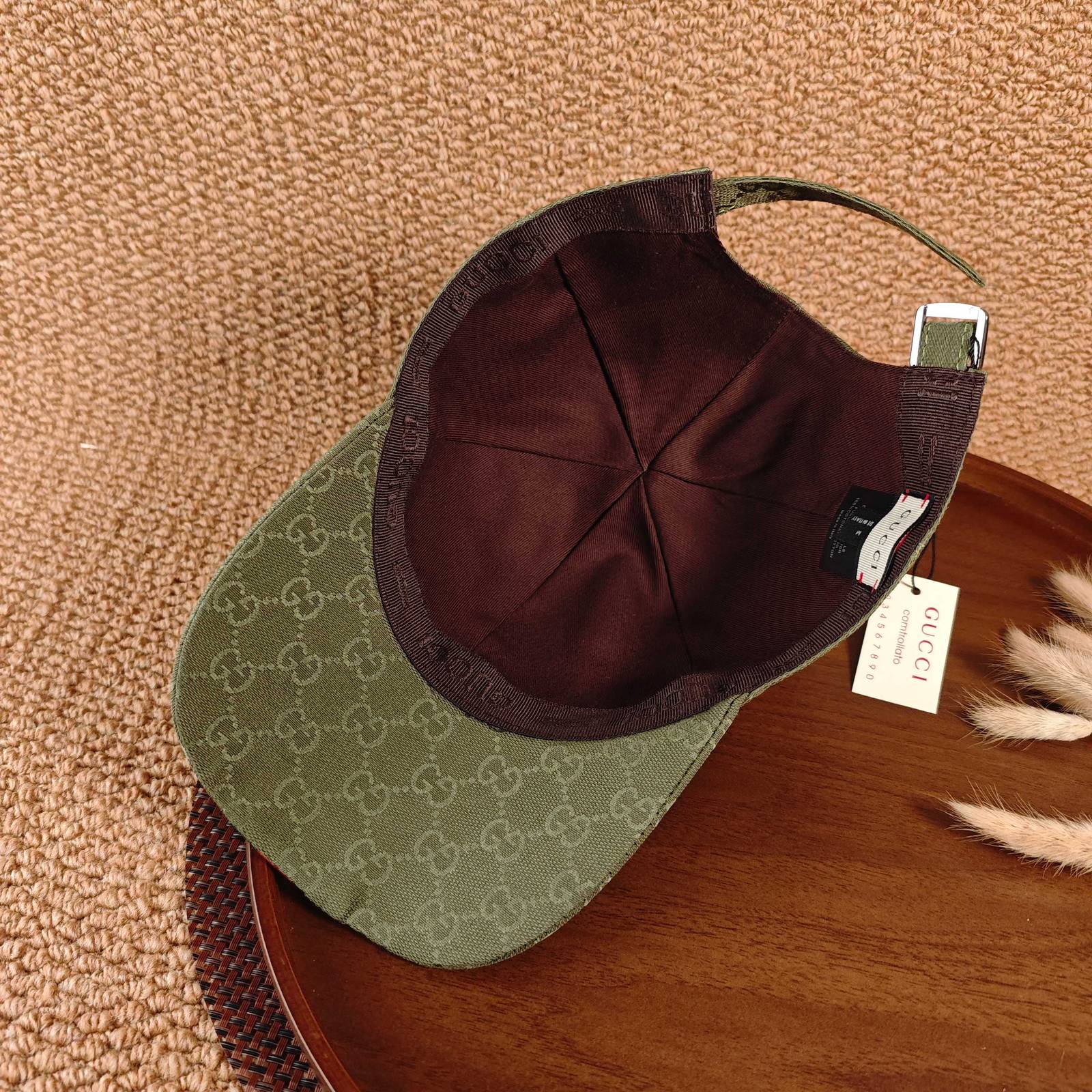 GUCCI グッチ ベースボールキャップ ロゴ刺繍 メッシュ素材 ローキャップ ストリート ユニセックス ブラック ピンク レッド グリーン ブルー オリーブ - 画像 14