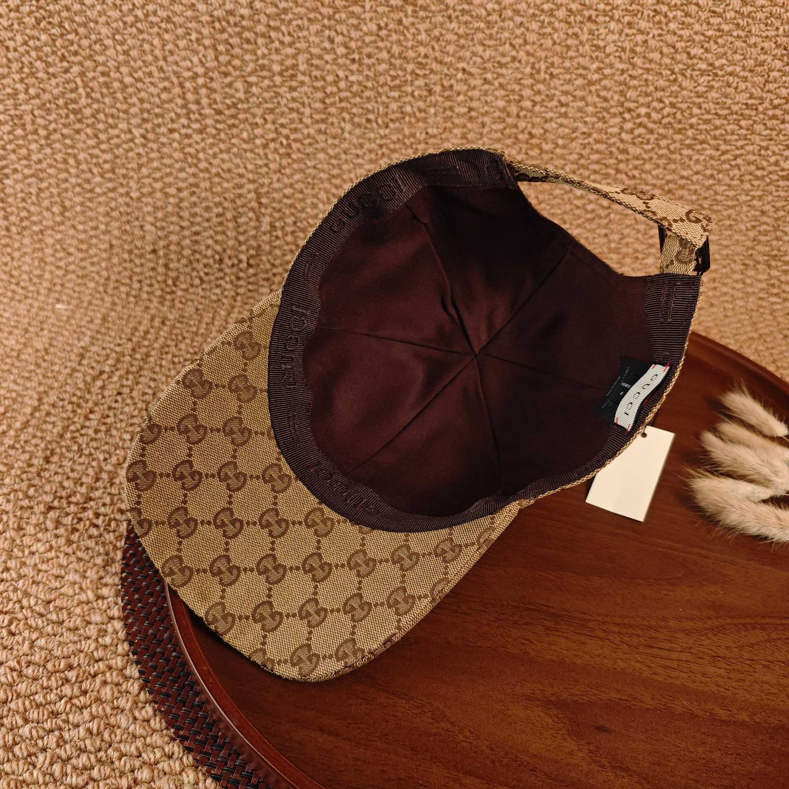 GUCCI グッチ ベースボールキャップ ロゴ刺繍 ジェットキャップ コットン ストリート ユニセックス サイズ調整可能 - 画像 2