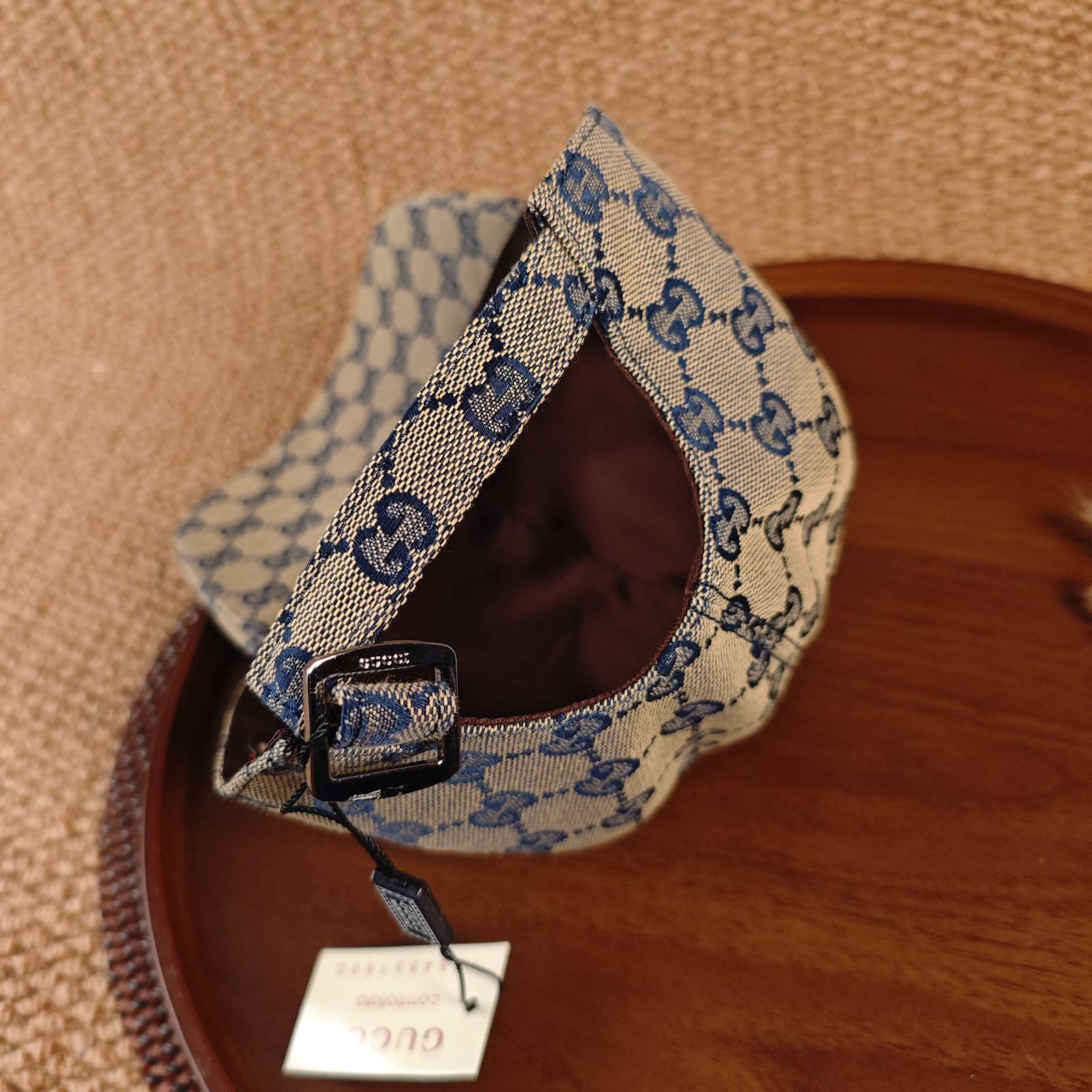 GUCCI グッチ ベースボールキャップ ロゴ刺繍 ジェットキャップ コットン ストリート ユニセックス サイズ調整可能 - 画像 4