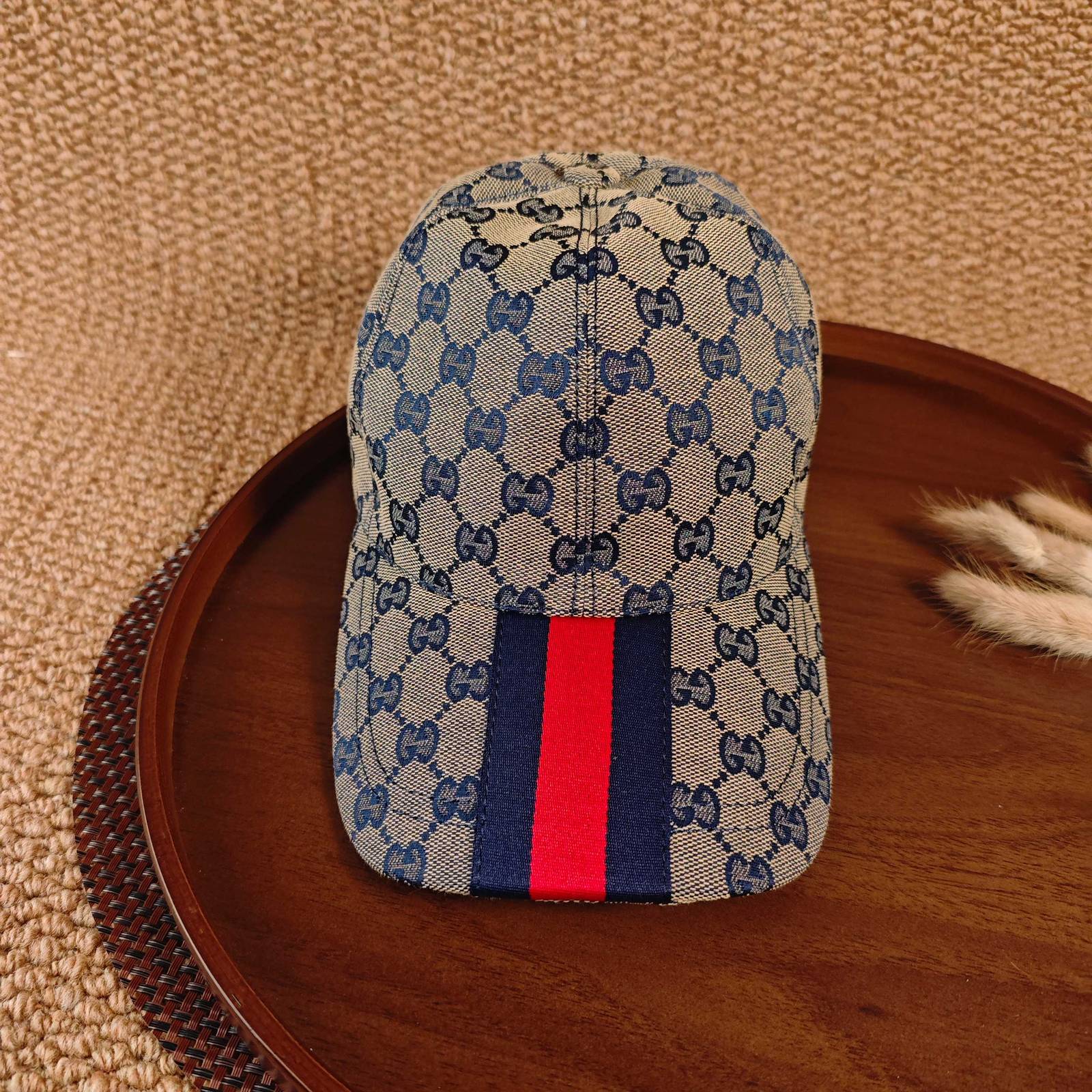 GUCCI グッチ ベースボールキャップ ロゴ刺繍 ジェットキャップ コットン ストリート ユニセックス サイズ調整可能 - 画像 6