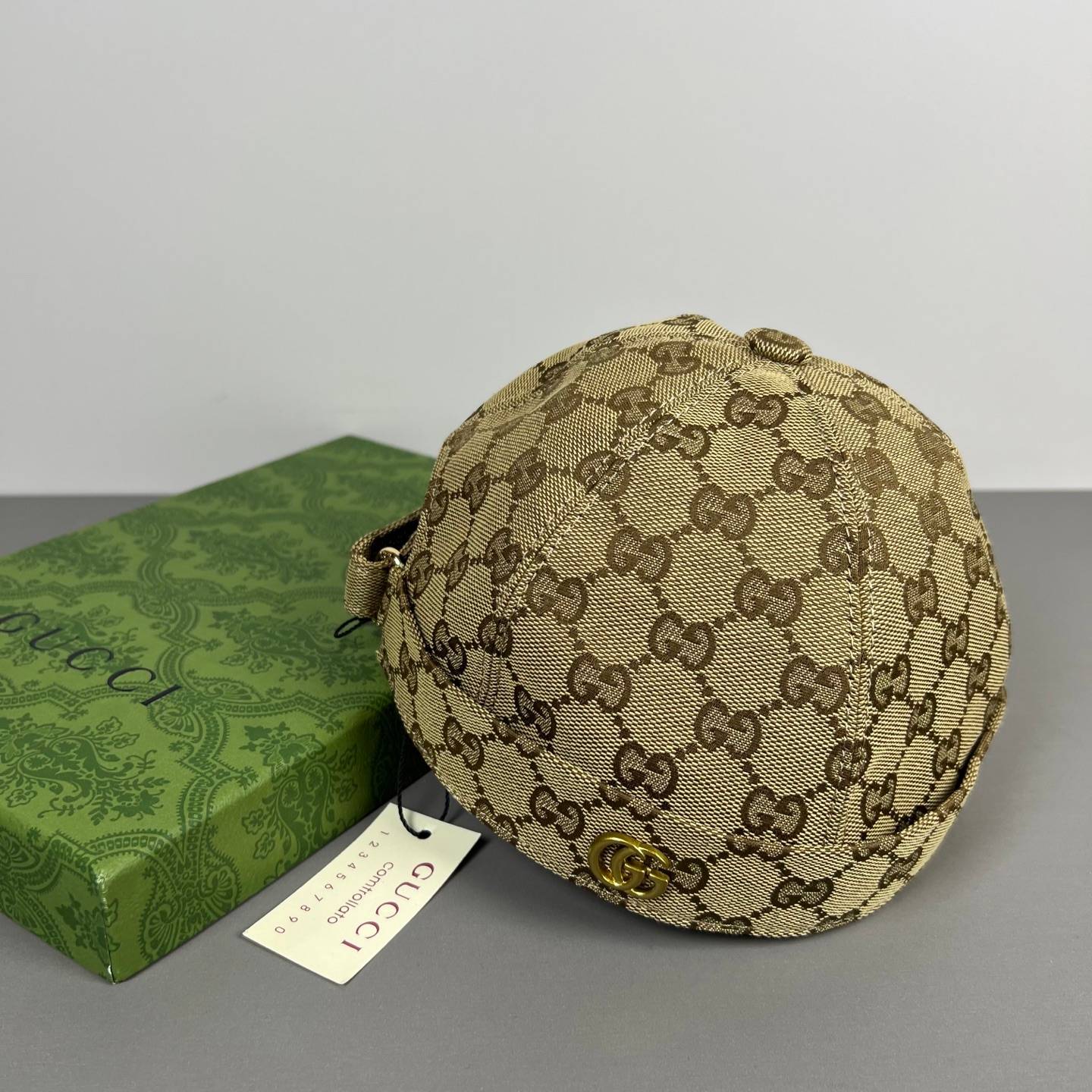GUCCI グッチ ロゴ刺繍 ローキャップ キャップ メンズ レディース ユニセックス デニム コットン ウォッシュド メッシュ 防晒 UV対策 サイズ調整可能 - 画像 4