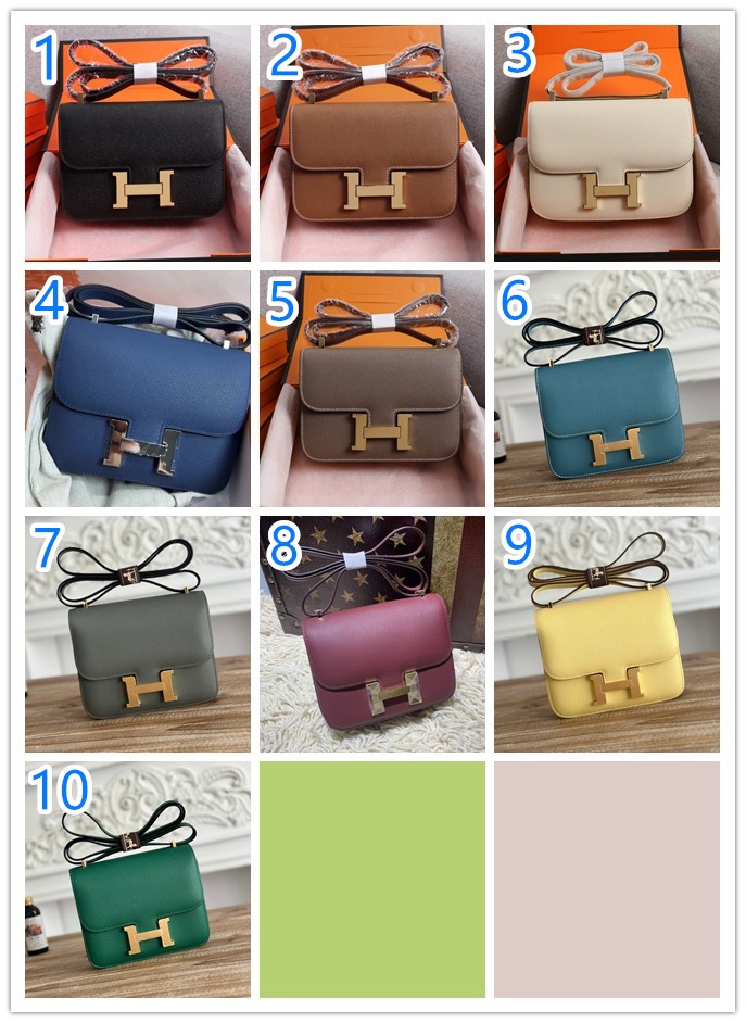エルメス　HERMES　Constancemini　コンスタンスミニ　　レディース　バッグ　ショルダーバッグ　肩掛けバッグ　10色在庫　シルバー/ゴールド金具　エプソン