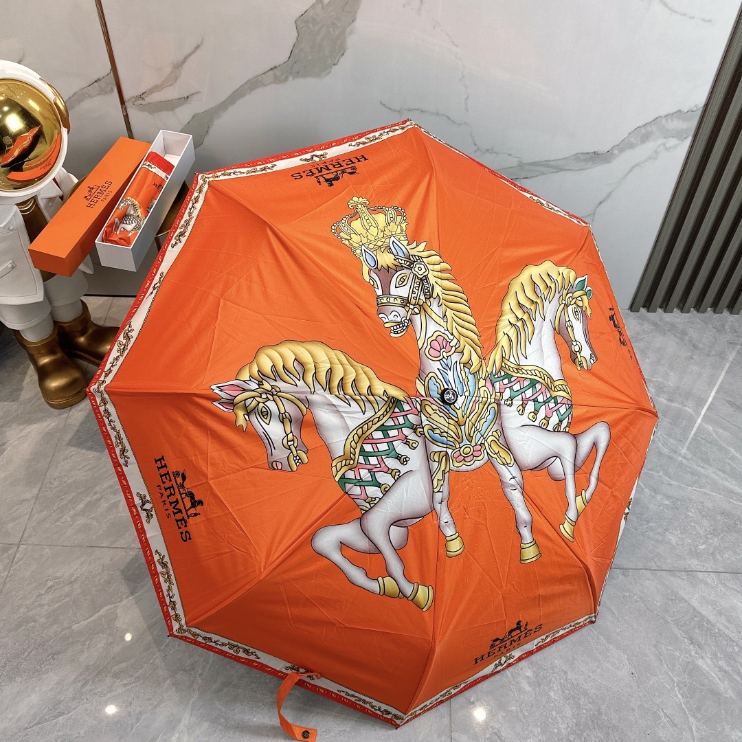 エルメス　HERMES　かさ傘　日傘雨傘　折りたたみ傘　ワンタッチ開閉アンブレラ　UVカット　晴雨兼用傘　超撥水　10種