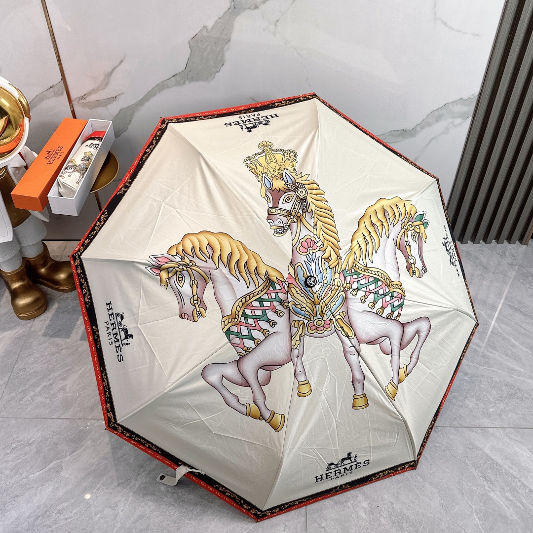 エルメス　HERMES　かさ傘　日傘雨傘　折りたたみ傘　ワンタッチ開閉アンブレラ　UVカット　晴雨兼用傘　超撥水　10種