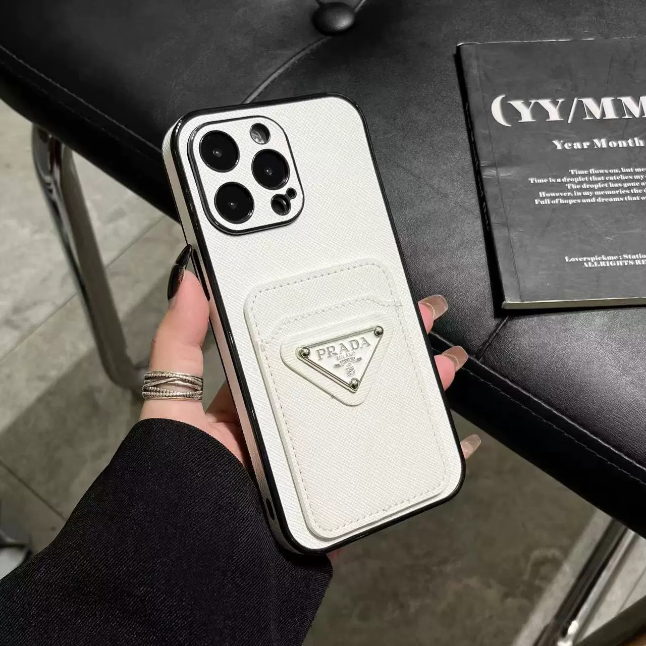 iPhoneケースプラダ マルチポケットスマホケース 1色入 📱 - 画像 5