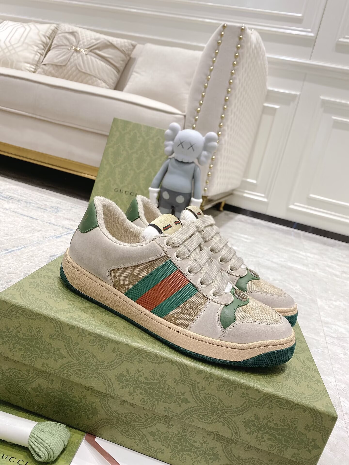 GUCCI　スニーカー　グッチスニーカー　メンズ/レディース　カップル　男女兼用　カジュアル シューズ　選べる6色 - 画像 2