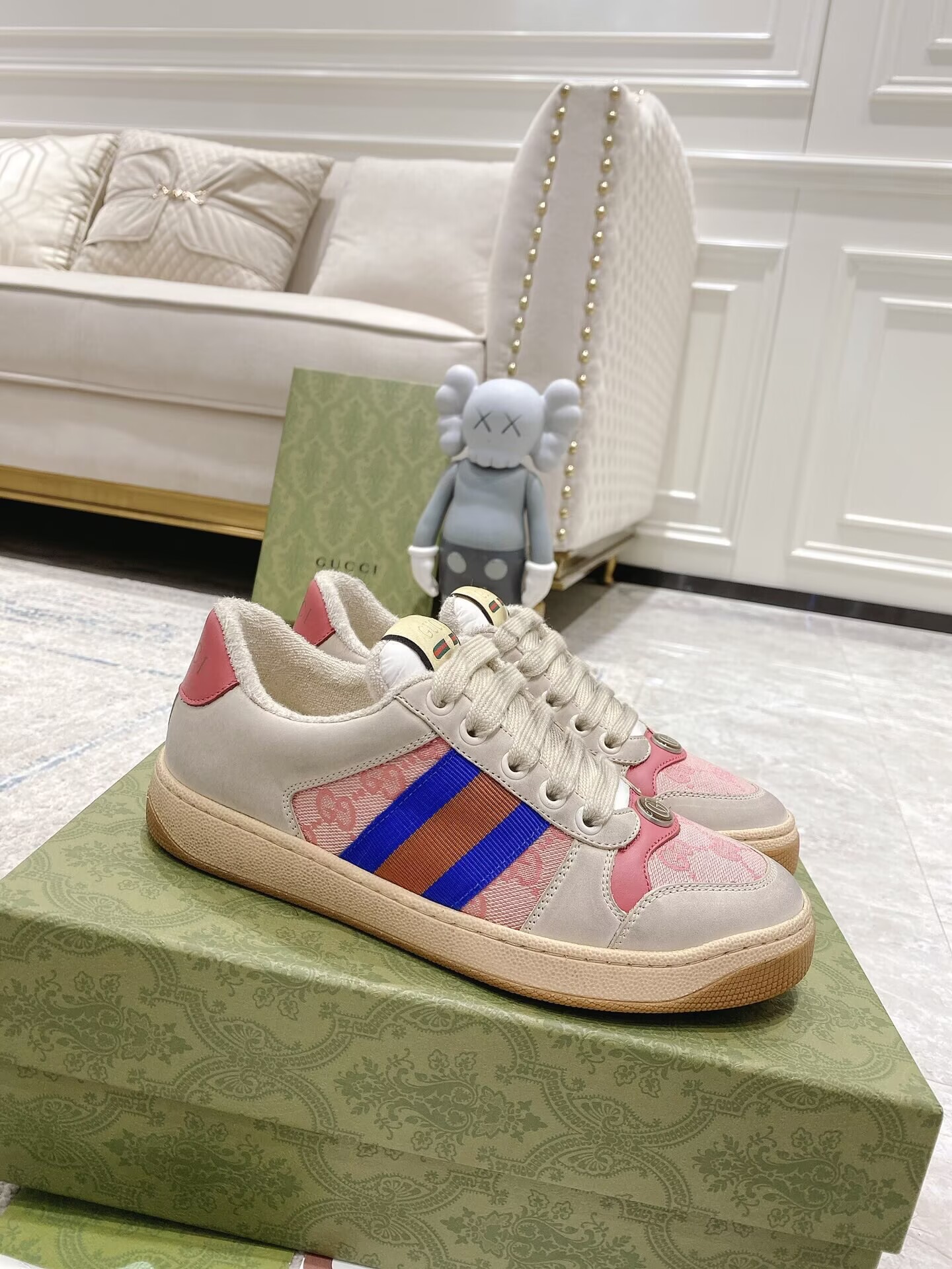 GUCCI　スニーカー　グッチスニーカー　メンズ/レディース　カップル　男女兼用　カジュアル シューズ　選べる6色 - 画像 6