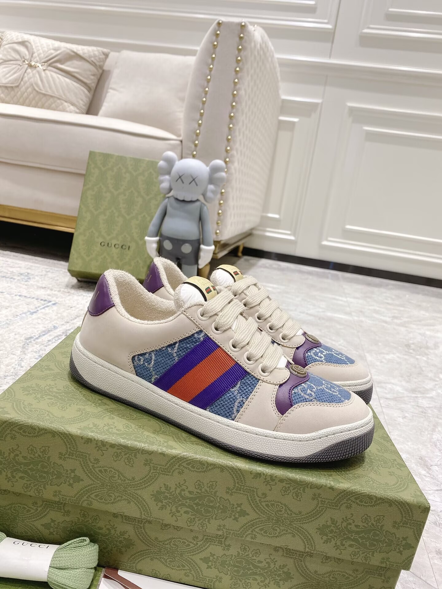 GUCCI　スニーカー　グッチスニーカー　メンズ/レディース　カップル　男女兼用　カジュアル シューズ　選べる6色 - 画像 5