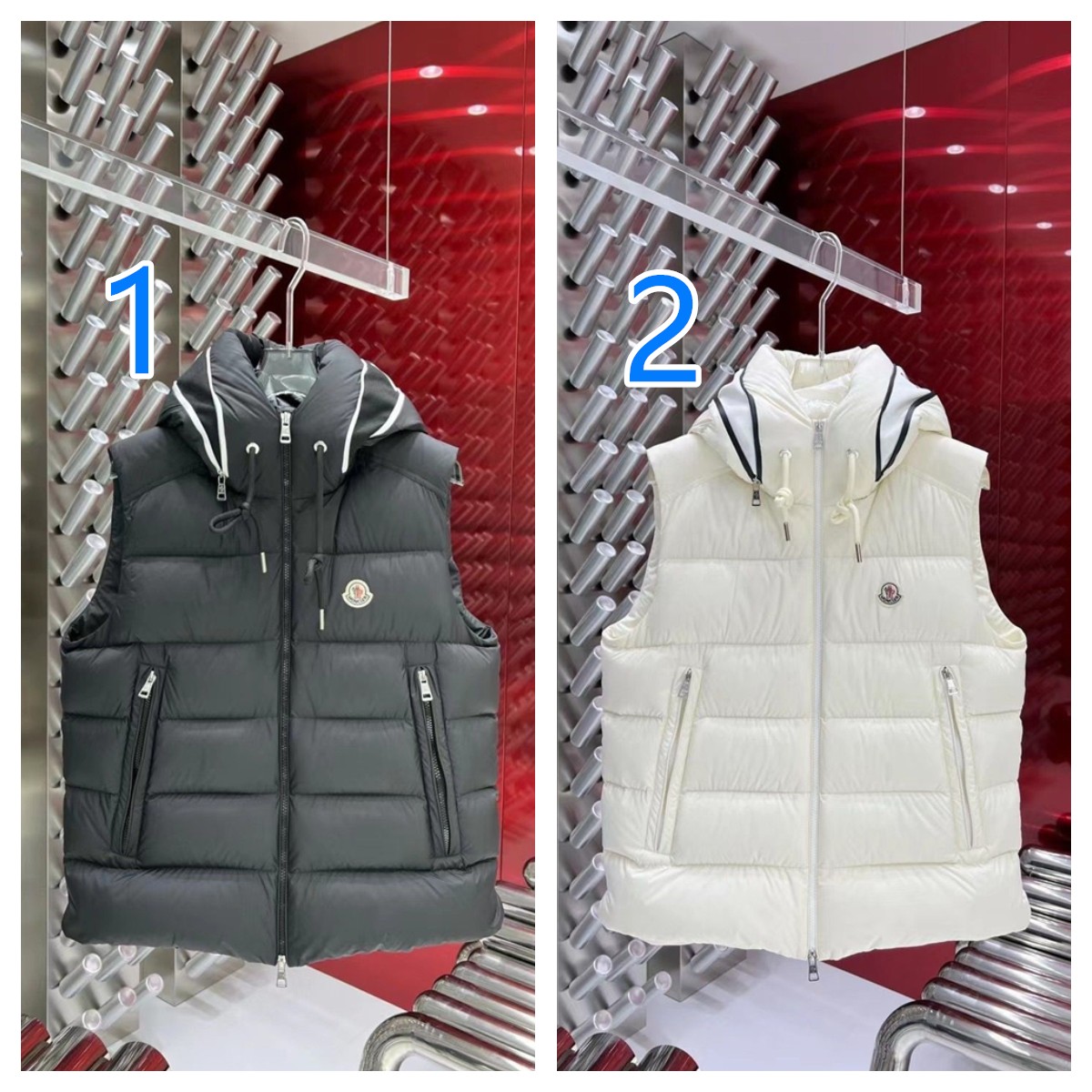 秋冬限定　モンクレール　MONCLER　3色　Cardamine 　ダウンベスト　ベスト　MEN'S　フード付き