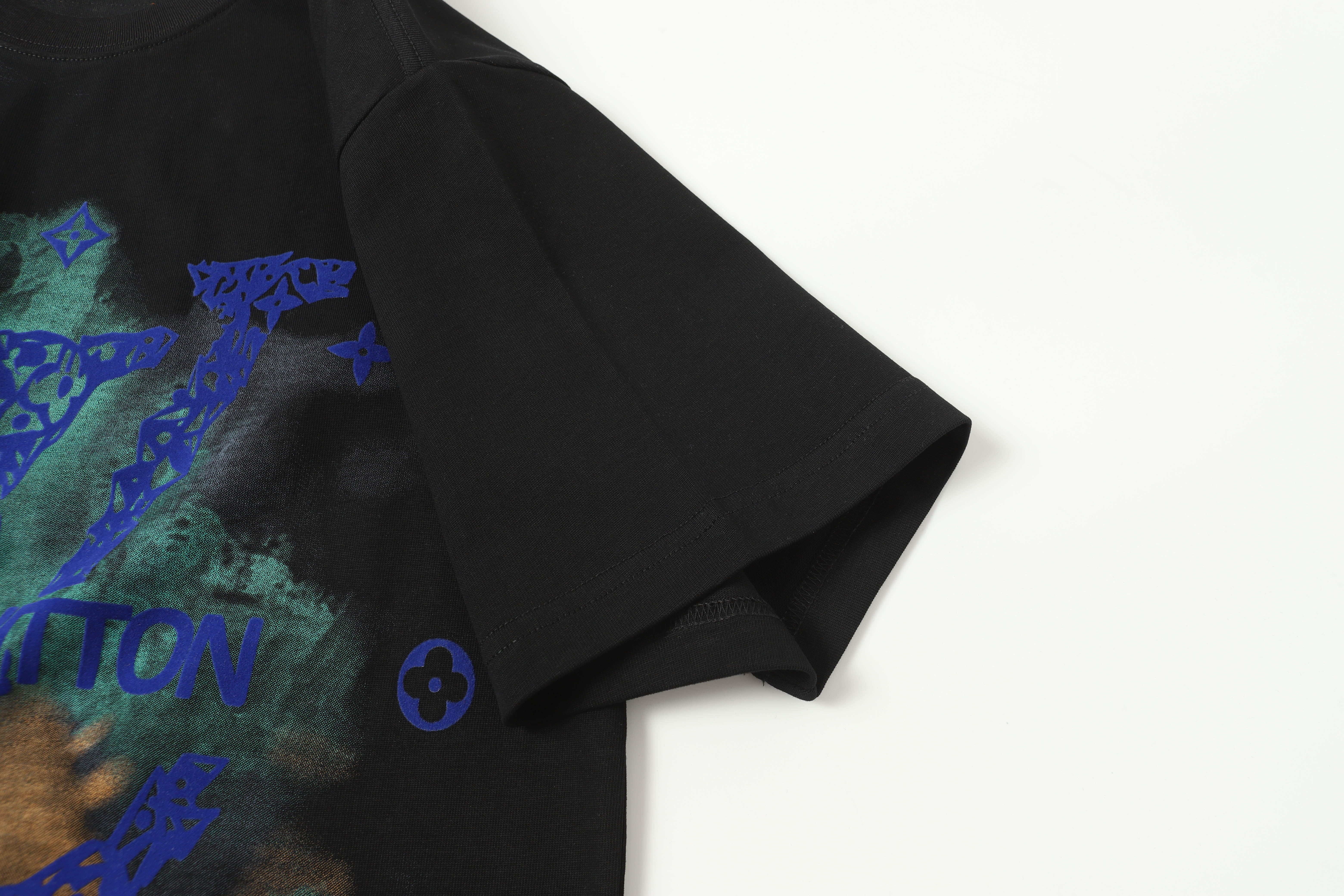 Louis Vuitton　ルイヴィトン　メンズシャツ　クルーネック 半袖シャツ　綿100％　Ｔシャツ　T-Shirt　シャツ　2色 - 画像 8