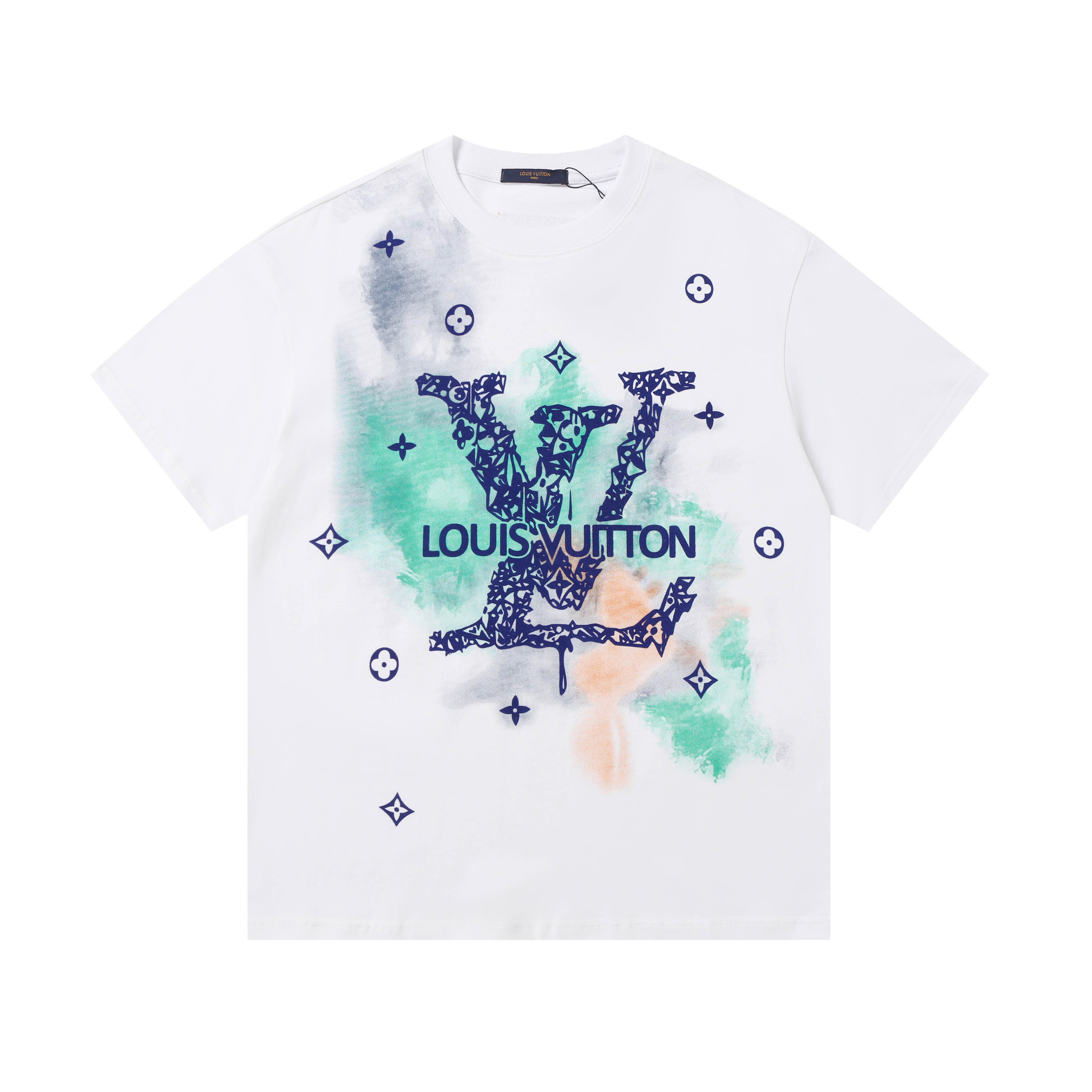 Louis Vuitton　ルイヴィトン　メンズシャツ　クルーネック 半袖シャツ　綿100％　Ｔシャツ　T-Shirt　シャツ　2色 - 画像 2