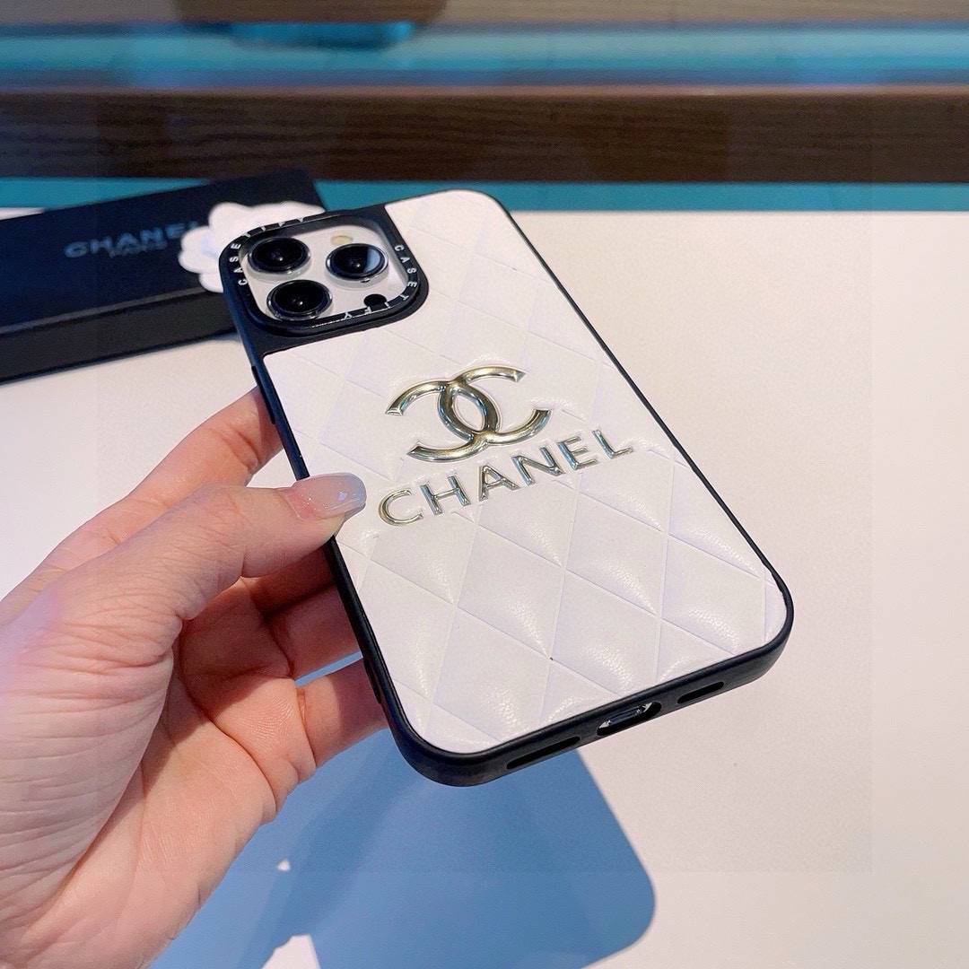 CHANEL シャネル バイカラー ロゴTシャツ クルーネック コットン ホワイト ブラック - 画像 8