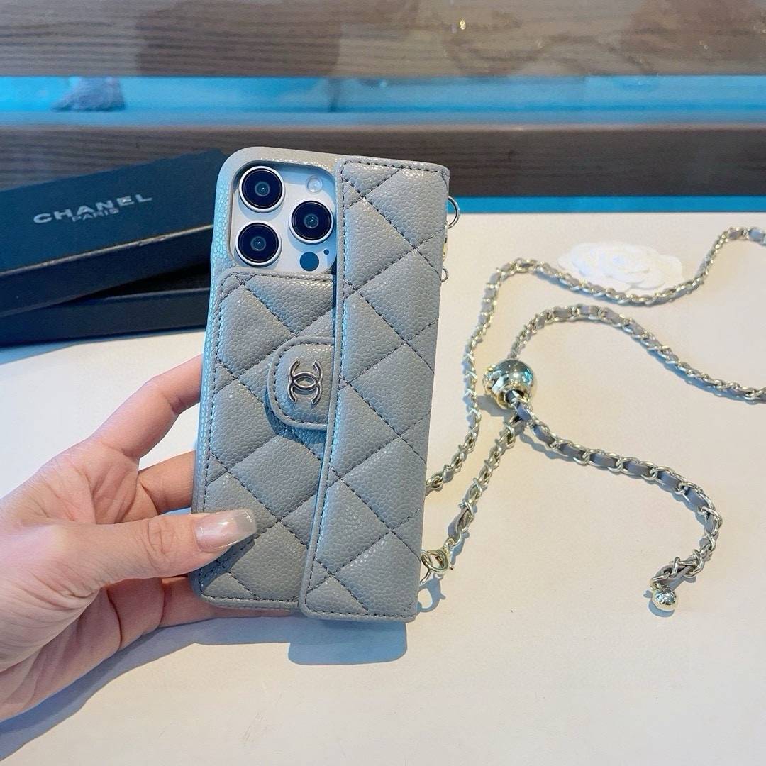 CHANEL シャネル ファッションスマホケース チェンジングチェーン フェイクレザー ロゴ付き シャネル風 インスタ映え - 画像 4