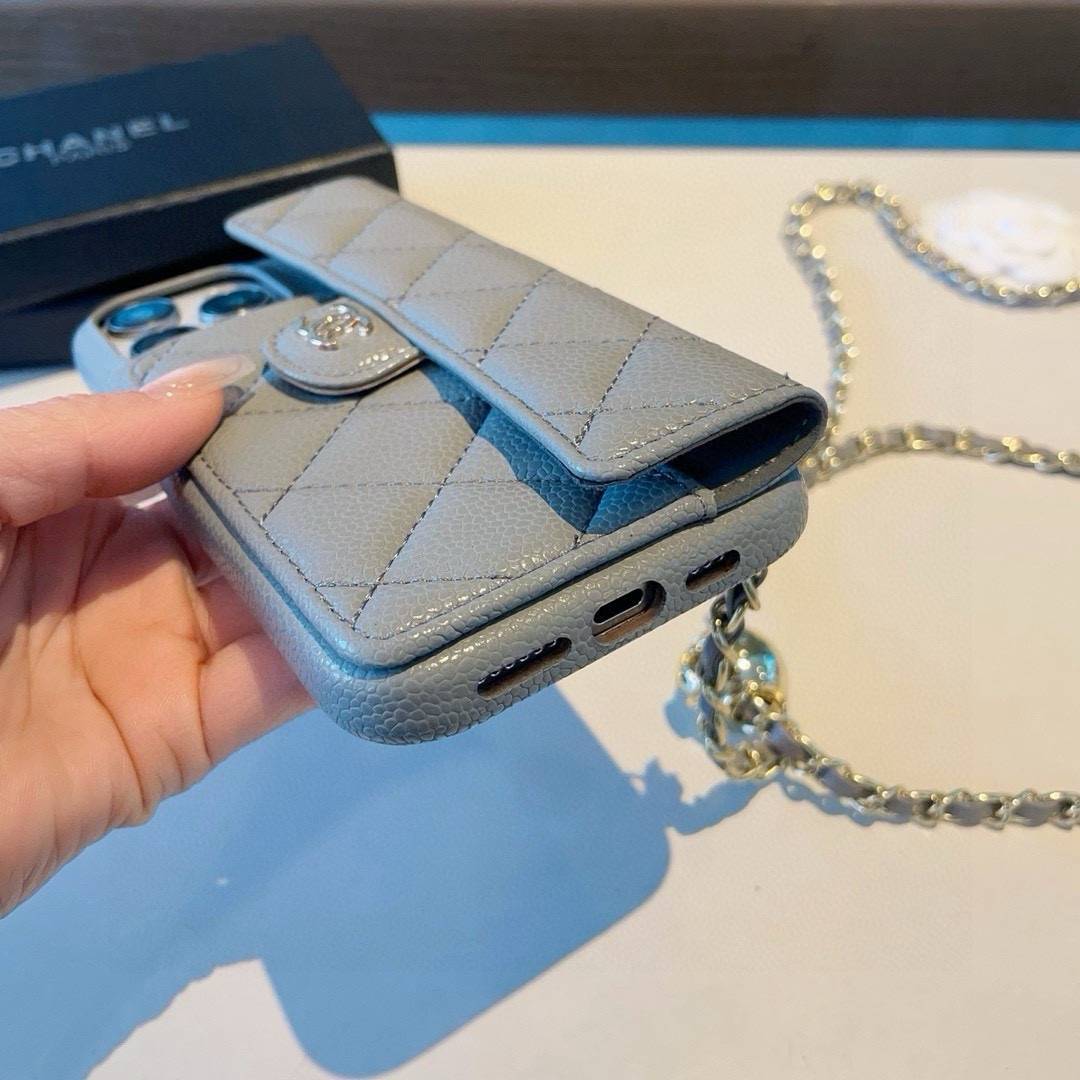 CHANEL シャネル ファッションスマホケース チェンジングチェーン フェイクレザー ロゴ付き シャネル風 インスタ映え - 画像 6