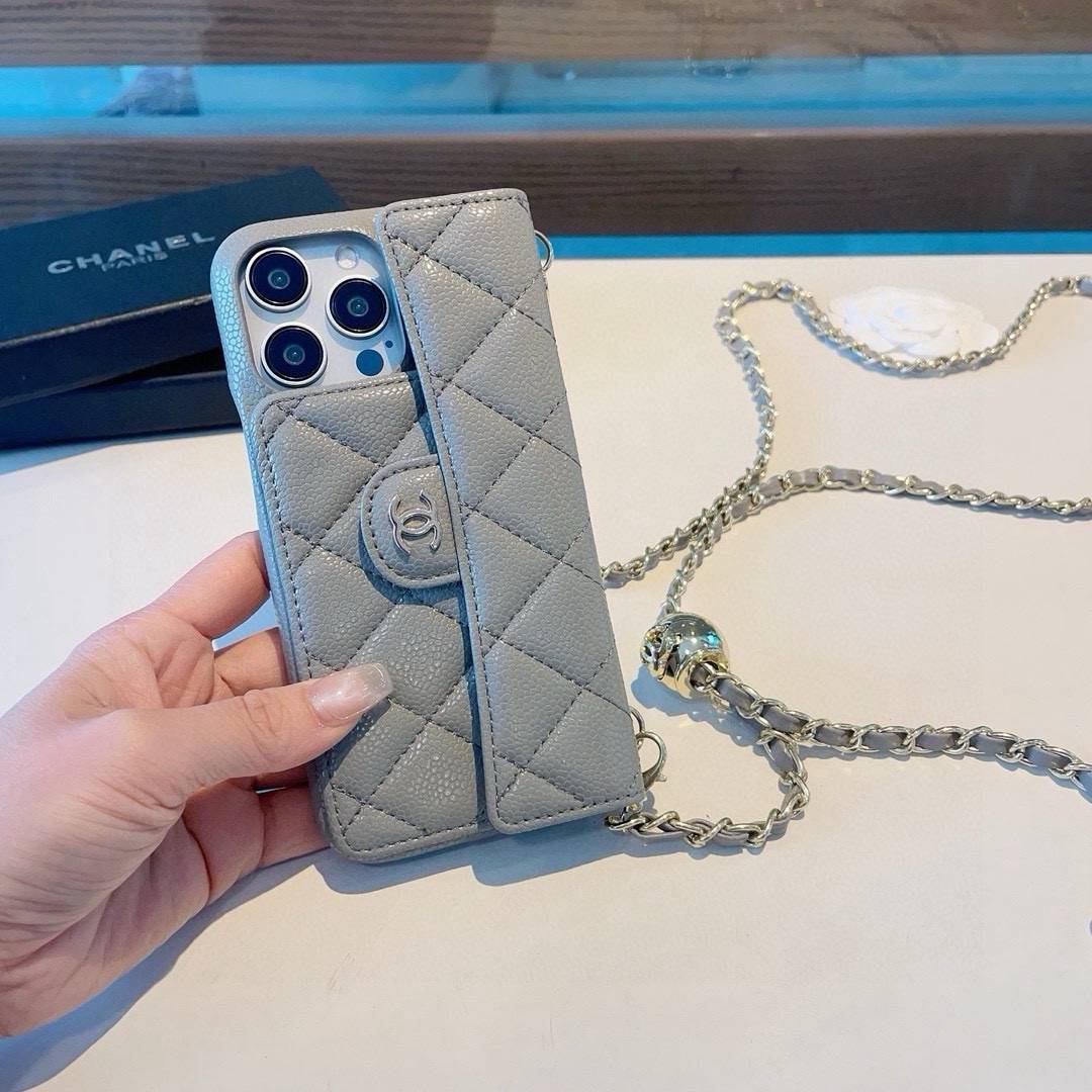 CHANEL シャネル ファッションスマホケース チェンジングチェーン フェイクレザー ロゴ付き シャネル風 インスタ映え - 画像 7