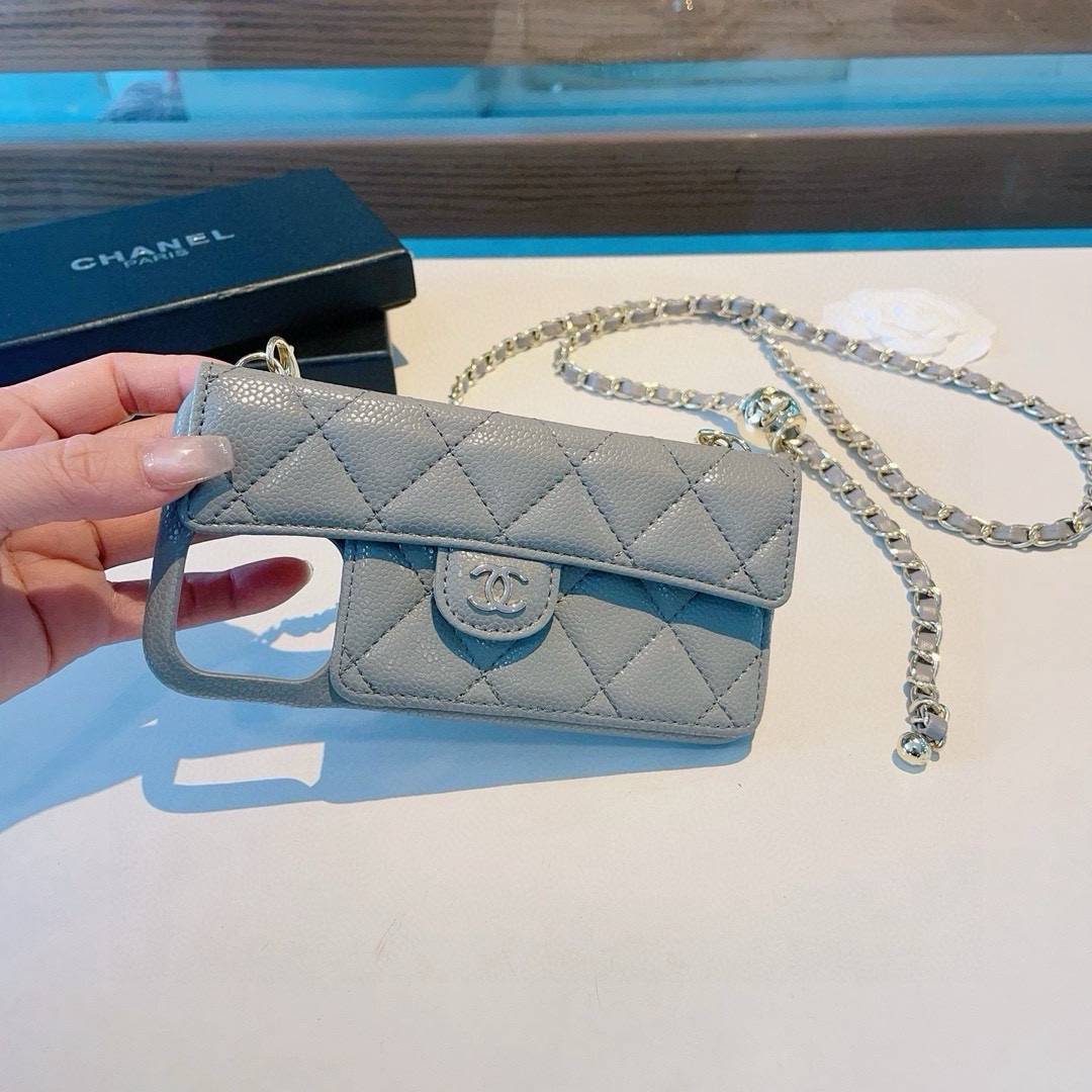 CHANEL シャネル ファッションスマホケース チェンジングチェーン フェイクレザー ロゴ付き シャネル風 インスタ映え - 画像 9