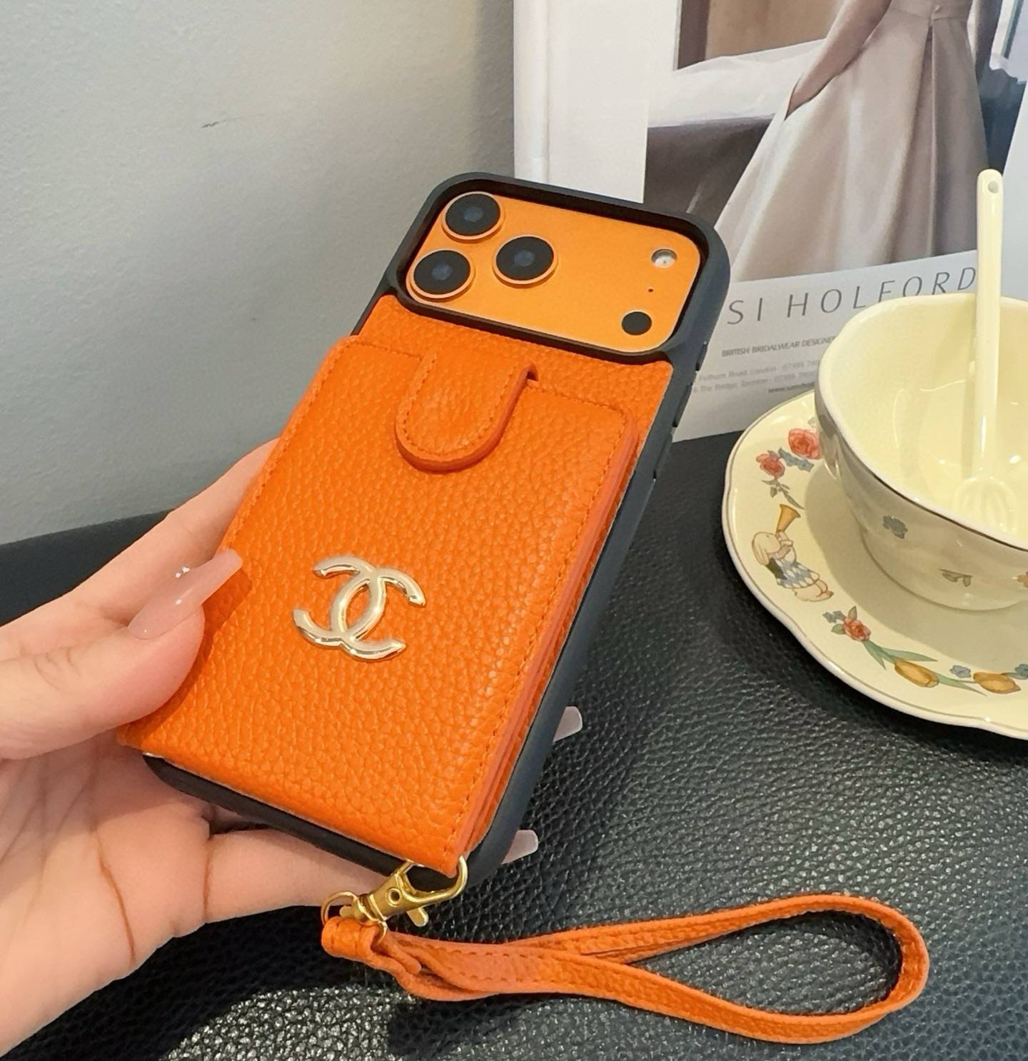 CHANEL シャネル カードケース 手帳型 スマホケース ココマーク ロゴ ファッション ホワイト ブラック - 画像 7