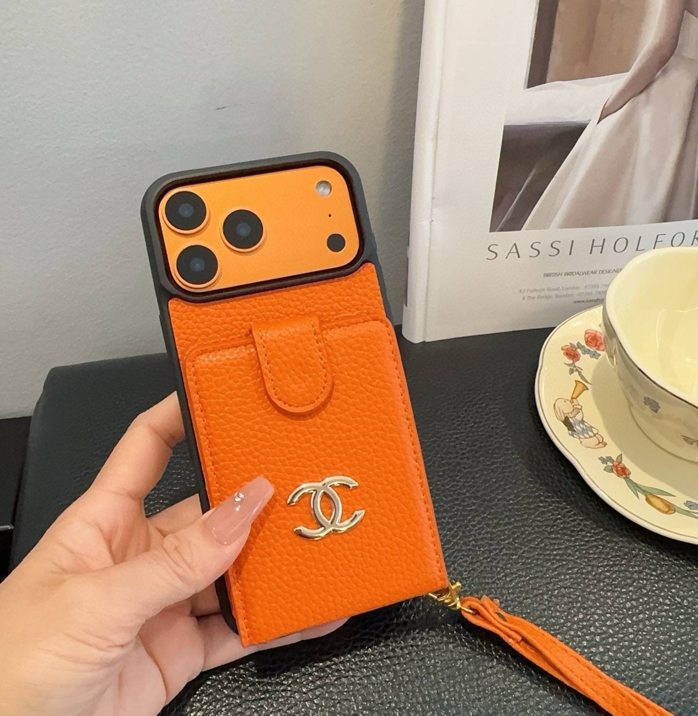 CHANEL シャネル カードケース 手帳型 スマホケース ココマーク ロゴ ファッション ホワイト ブラック - 画像 8