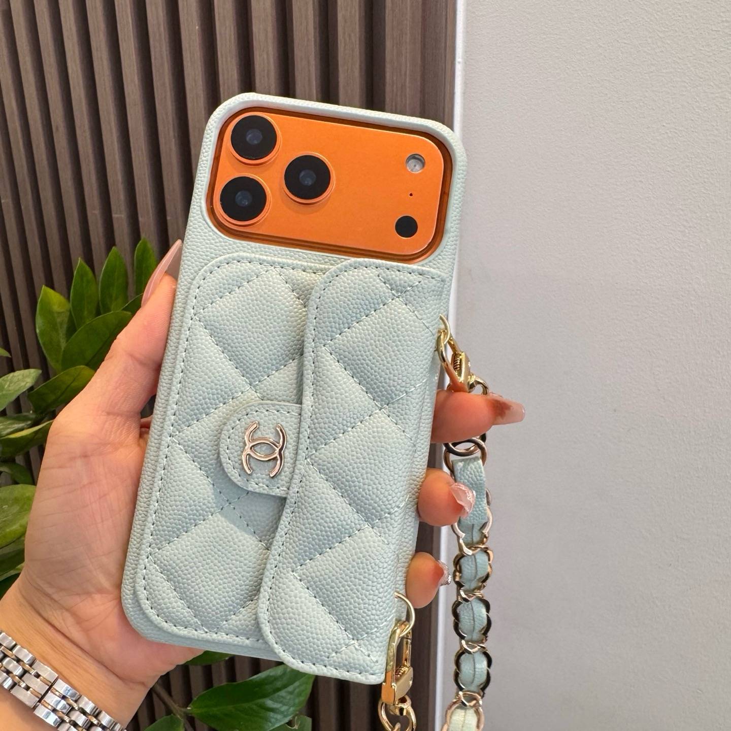 CHANEL シャネル ファッションスマホケース ファンシーモデル ロゴTシャツ ブラック ホワイト - 画像 5