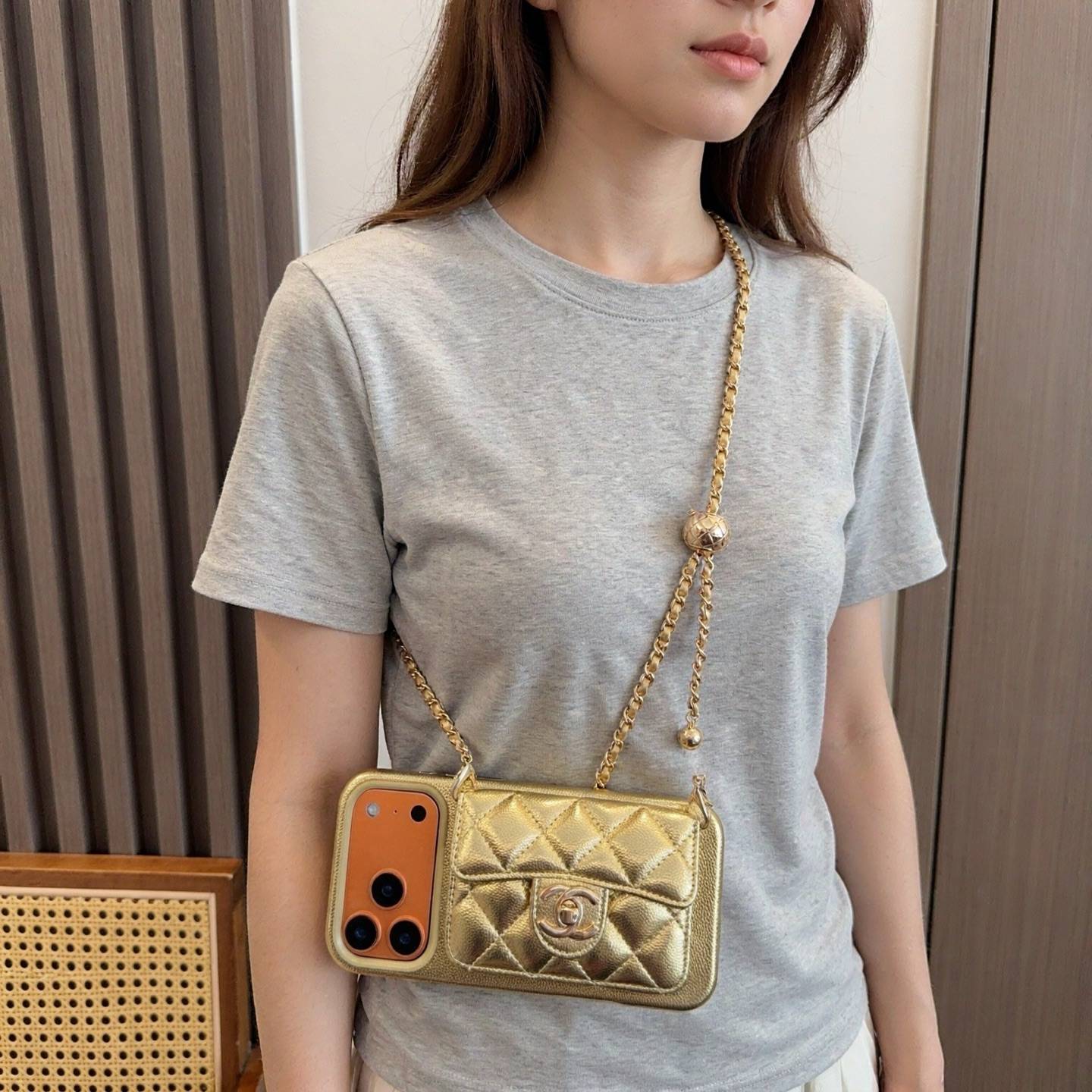 CHANEL シャネル フlipフォルダースマホケース ロゴTシャツ ココマーク 169 ホワイト