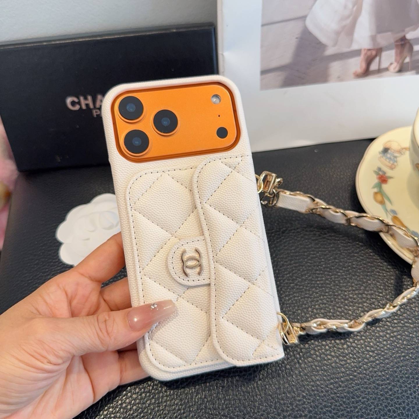CHANEL シャネル フlipケース ファンシーチェーン ファッション レディース ファッション - 画像 3