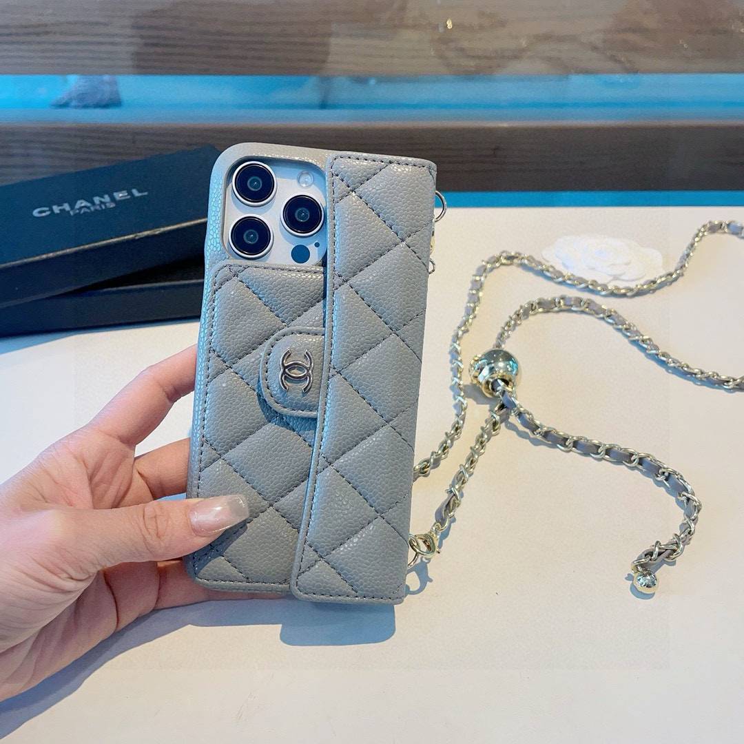 CHANEL シャネル 手帳型スマホケース ファンシーポーチ ツイード柄 ロゴ ブラック ホワイト - 画像 5