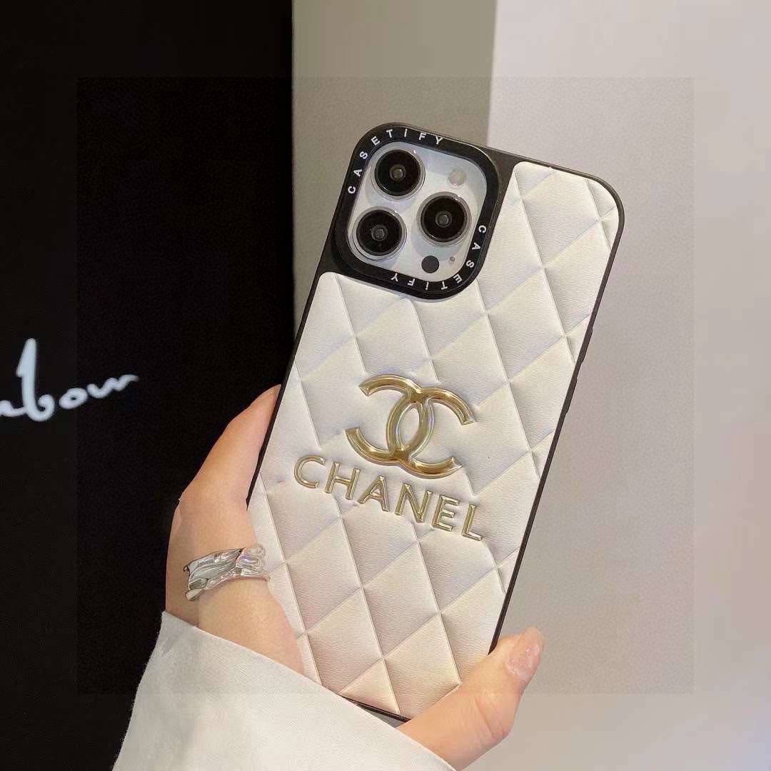 CHANEL シャネル バイカラー ロゴTシャツ クルーネック 綿100 ホワイト ブラック