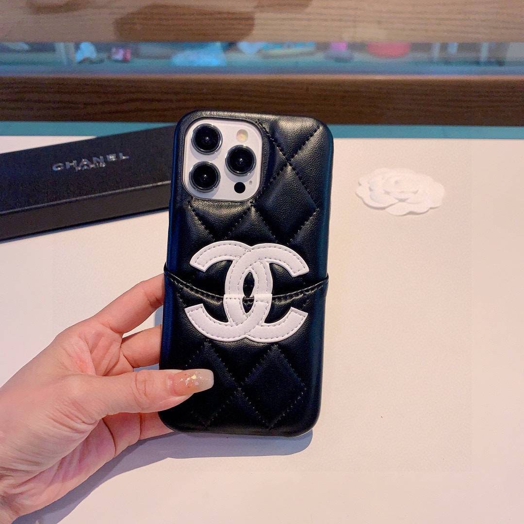 CHANEL シャネル バイカラー ロゴTシャツ クルーネック コットン ブラック ホワイト - 画像 2