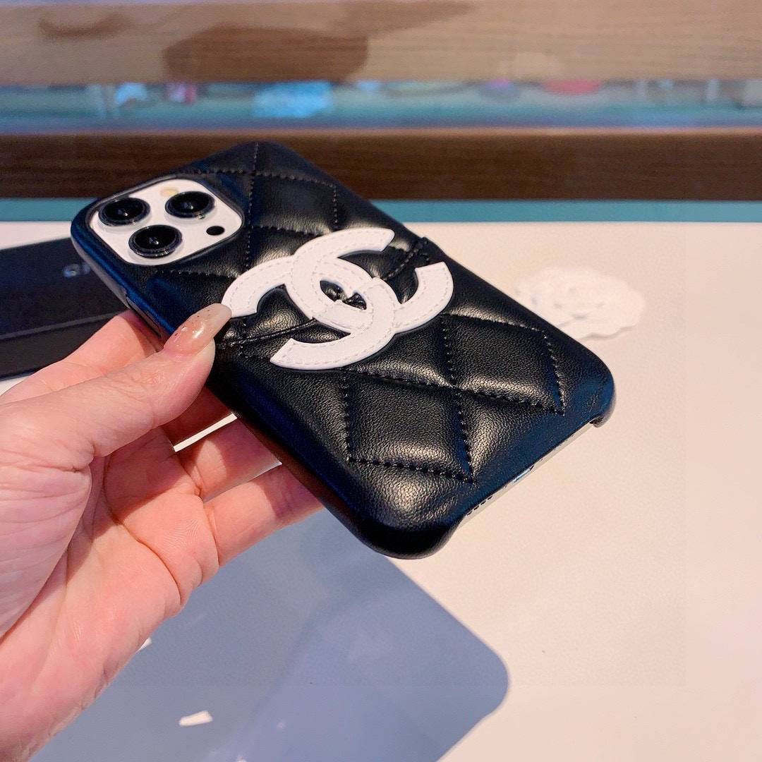 CHANEL シャネル バイカラー ロゴTシャツ クルーネック コットン ブラック ホワイト - 画像 7