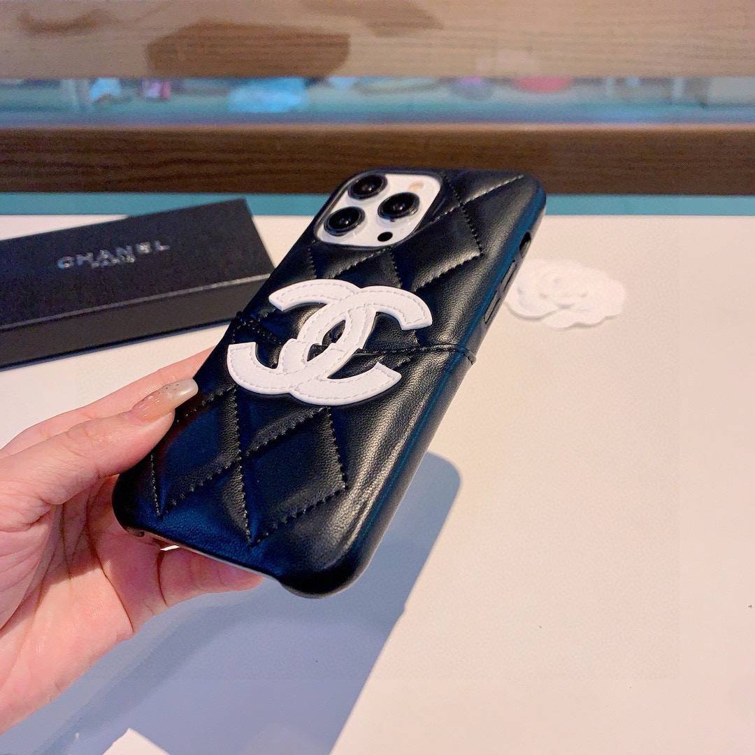 CHANEL シャネル バイカラー ロゴTシャツ クルーネック コットン ブラック ホワイト - 画像 8