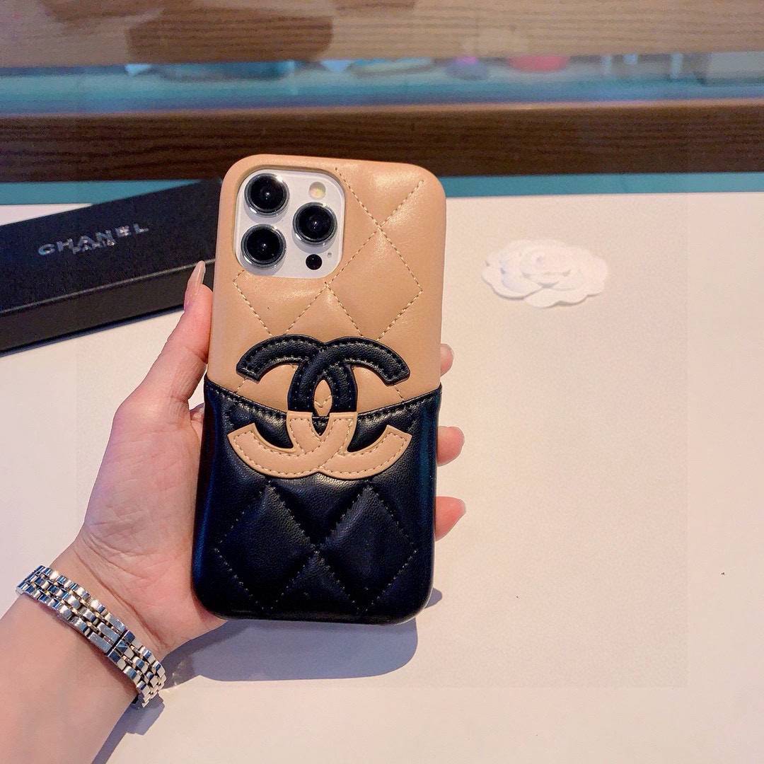 CHANEL シャネル スマホケース ロゴTシャツ ココマーク バイカラー クルーネック ホワイト - 画像 2