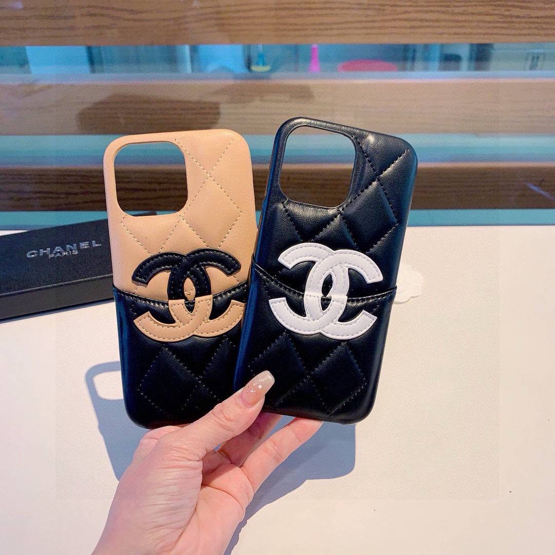 CHANEL シャネル スマホケース ロゴTシャツ ココマーク バイカラー クルーネック ホワイト - 画像 5