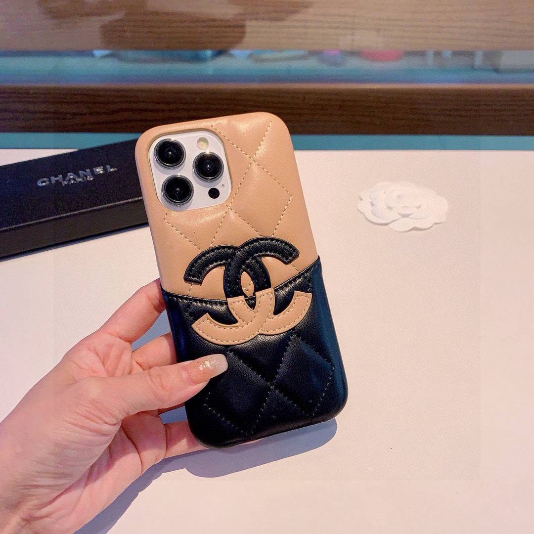 CHANEL シャネル スマホケース ロゴTシャツ ココマーク バイカラー クルーネック ホワイト - 画像 6